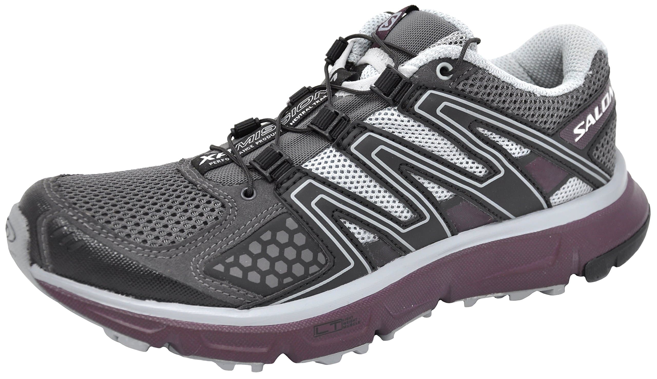Salomon Women's XR Mission Trail Running Shoe (6.5 B(M) US, Magnent/Black/Purple)