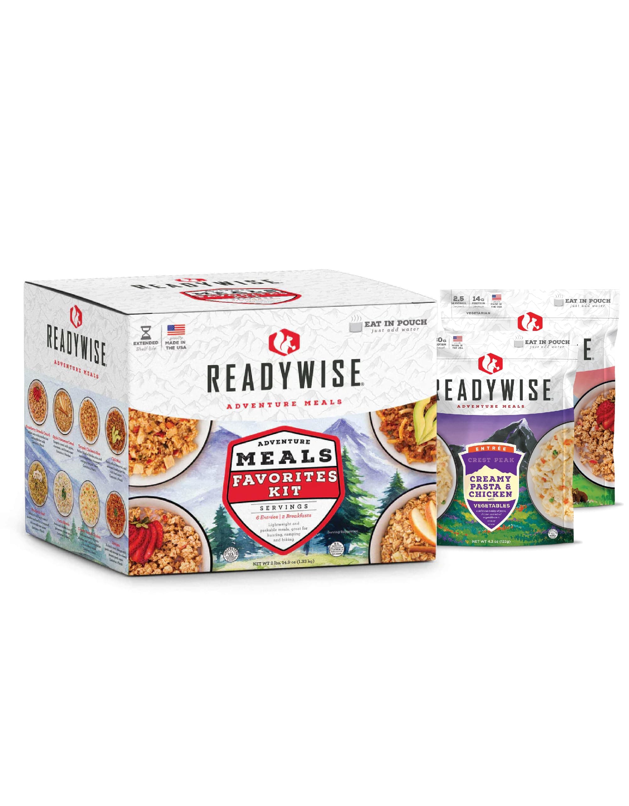 ReadyWise Wise Foods Company Favorites 72 Hour Cook-in-Pouch Meal Kit