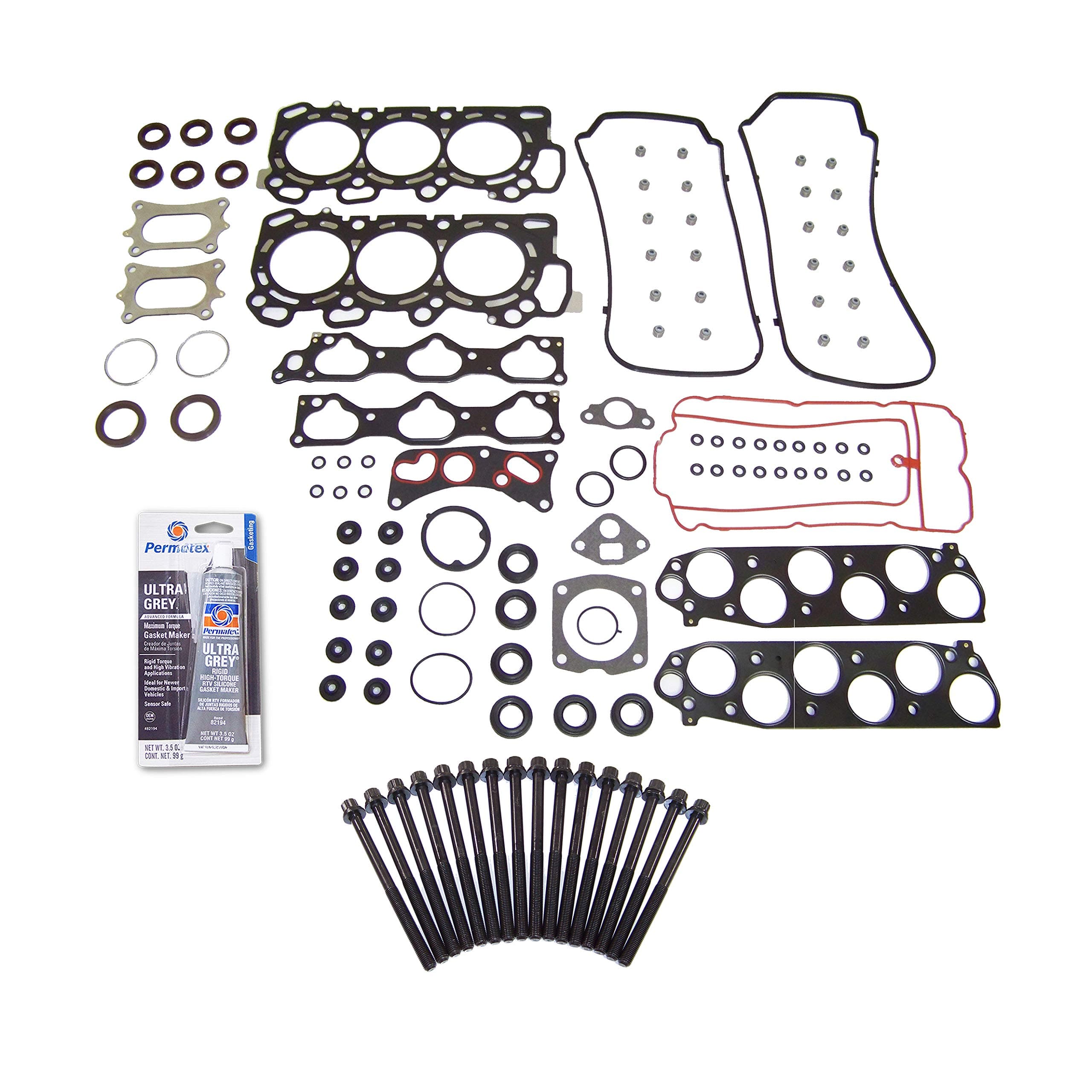 CPWK150 Head Gasket Set Bolt Kit Fits: 08-15 Honda Odyssey Pilot 3.5L V6 SOHC 24v J35A7 J35Z
