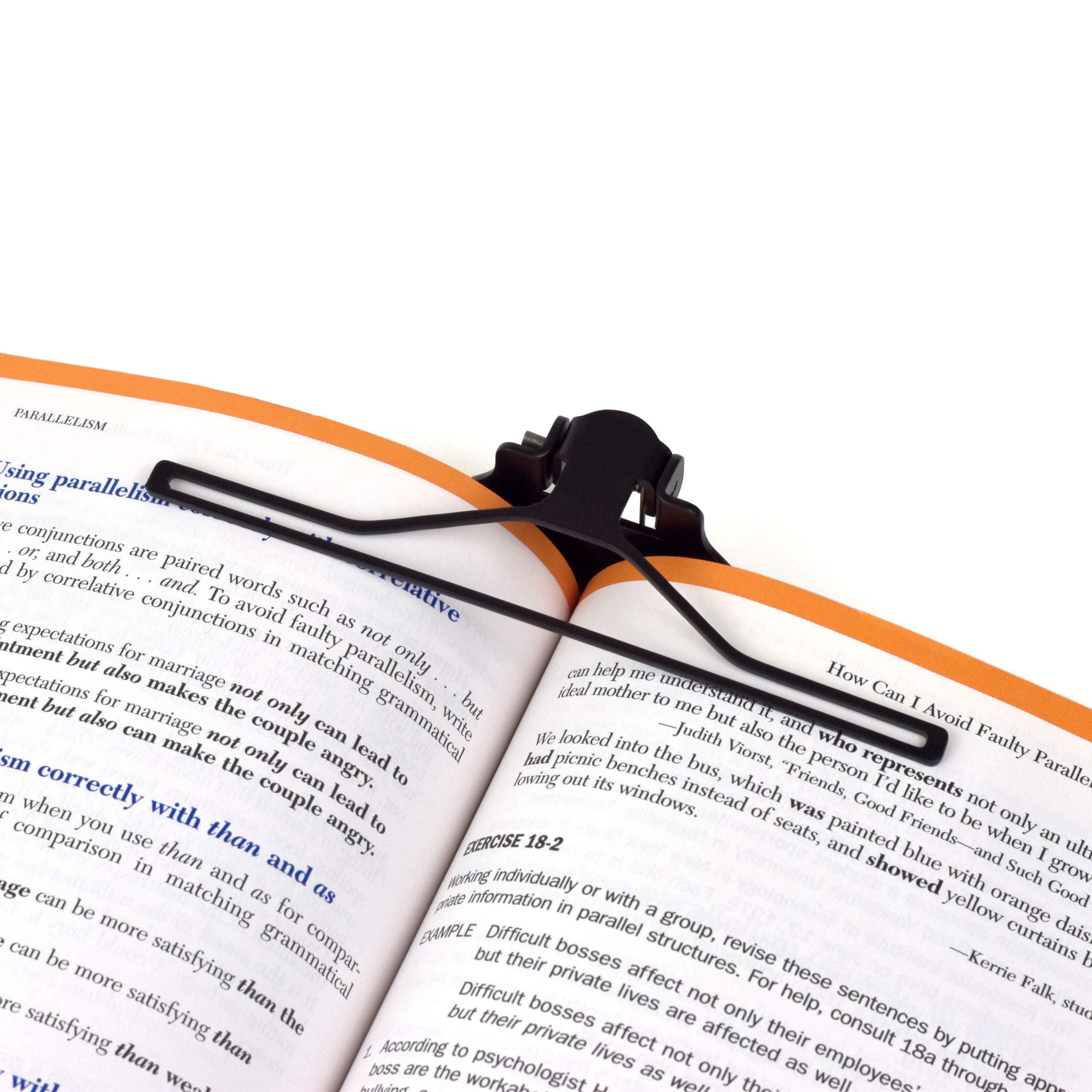 FolioKlip Book Page Holder | Page Holder for Reading | Book Holder for Reading Hands Free | Book Clip | Book Accessories, Reading Accessories, Music Accessories, Book Lover Gift | Fits All Books