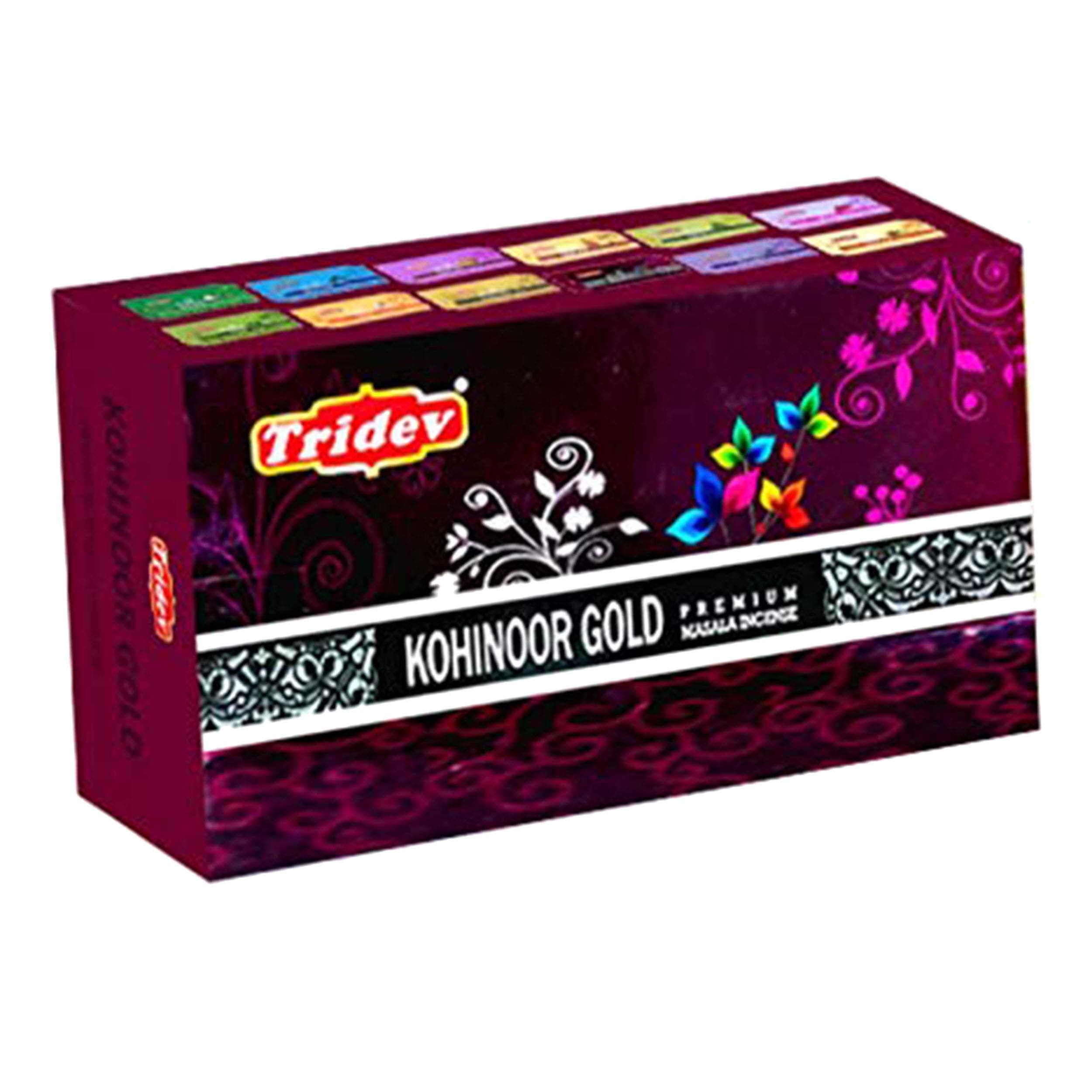 MODERN INDIAN ART Incense Sticks Tirdev Hand Rolled Masala Agarbatti Meditation Home Poja 12 Pack