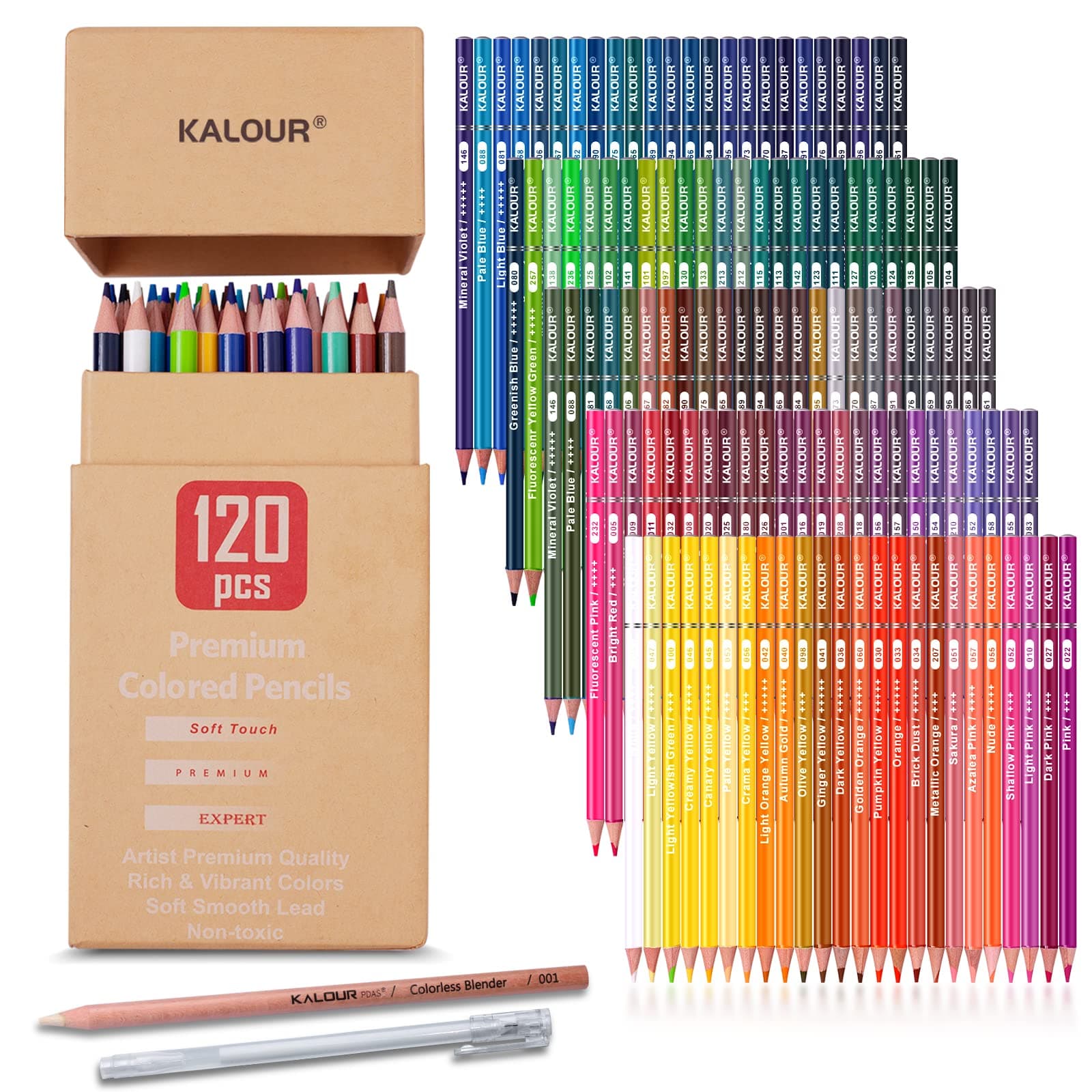 Premium Colored Pencils,Set of 120 Colors,Artists Soft Core with Vibrant Color,Ideal for Drawing Sketching Shading,Coloring Pencils for Adults Beginners kids