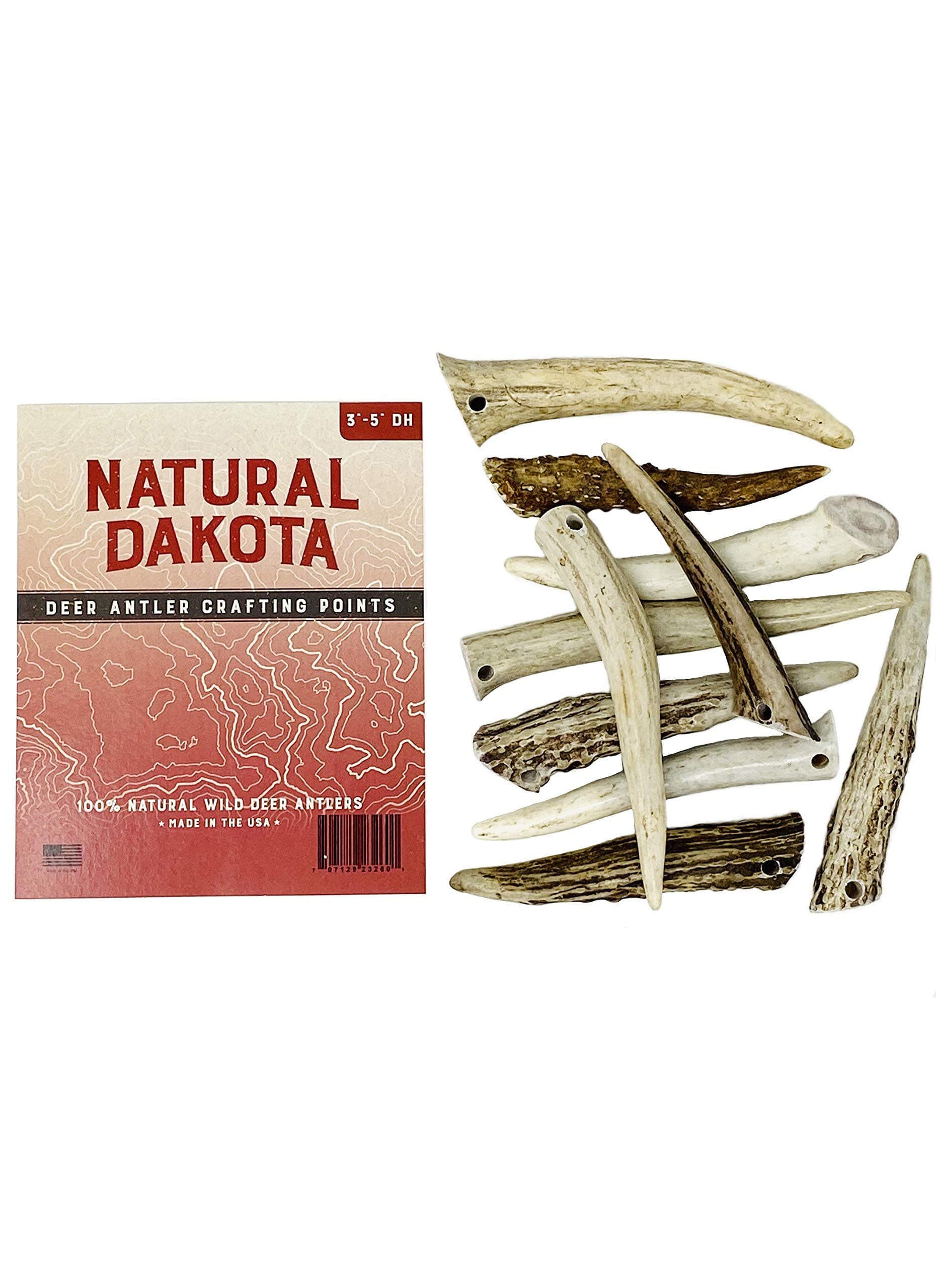 Deer Antler Crafting Points (Jewelry, Home Décor, Crafts) (3"-5" with Drilled Hole)