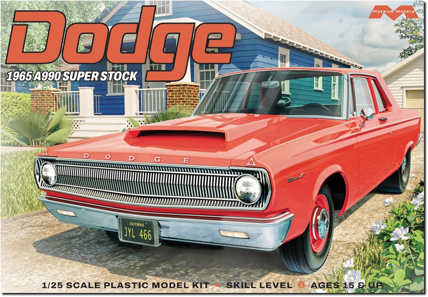 Moebius Models 2460 1/25 1965 Dodge A990 Super Stock Skill Level 3 Model Kit