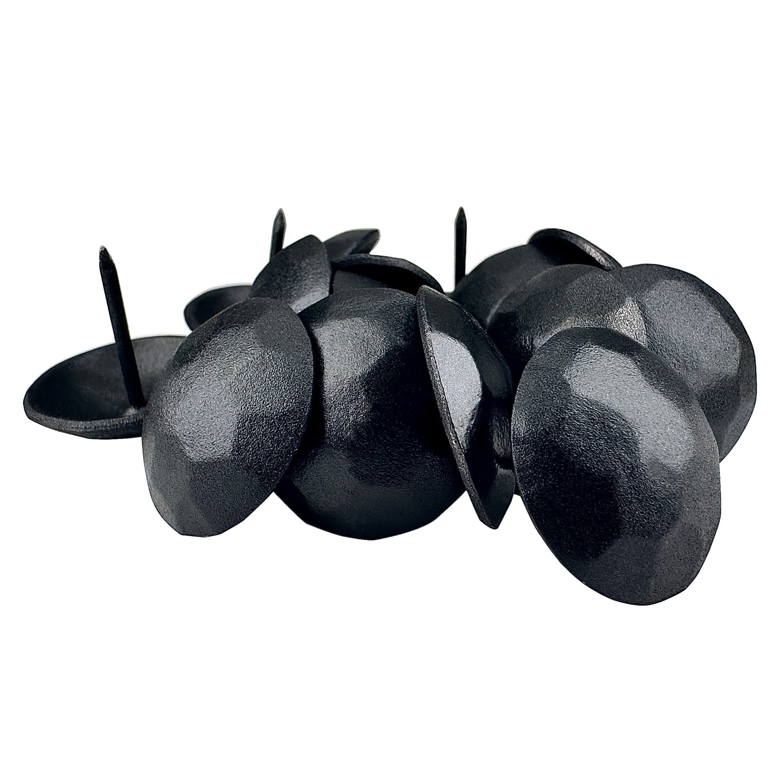 Sidco Supply 50 Pack - Iron Clavos - Decorative Nails 1 inch - Upholstery Tacks - Antique Accent - Clavos - for Wood Home Improvement, Farmhouse Shutters, Barn Door, Furniture Nails