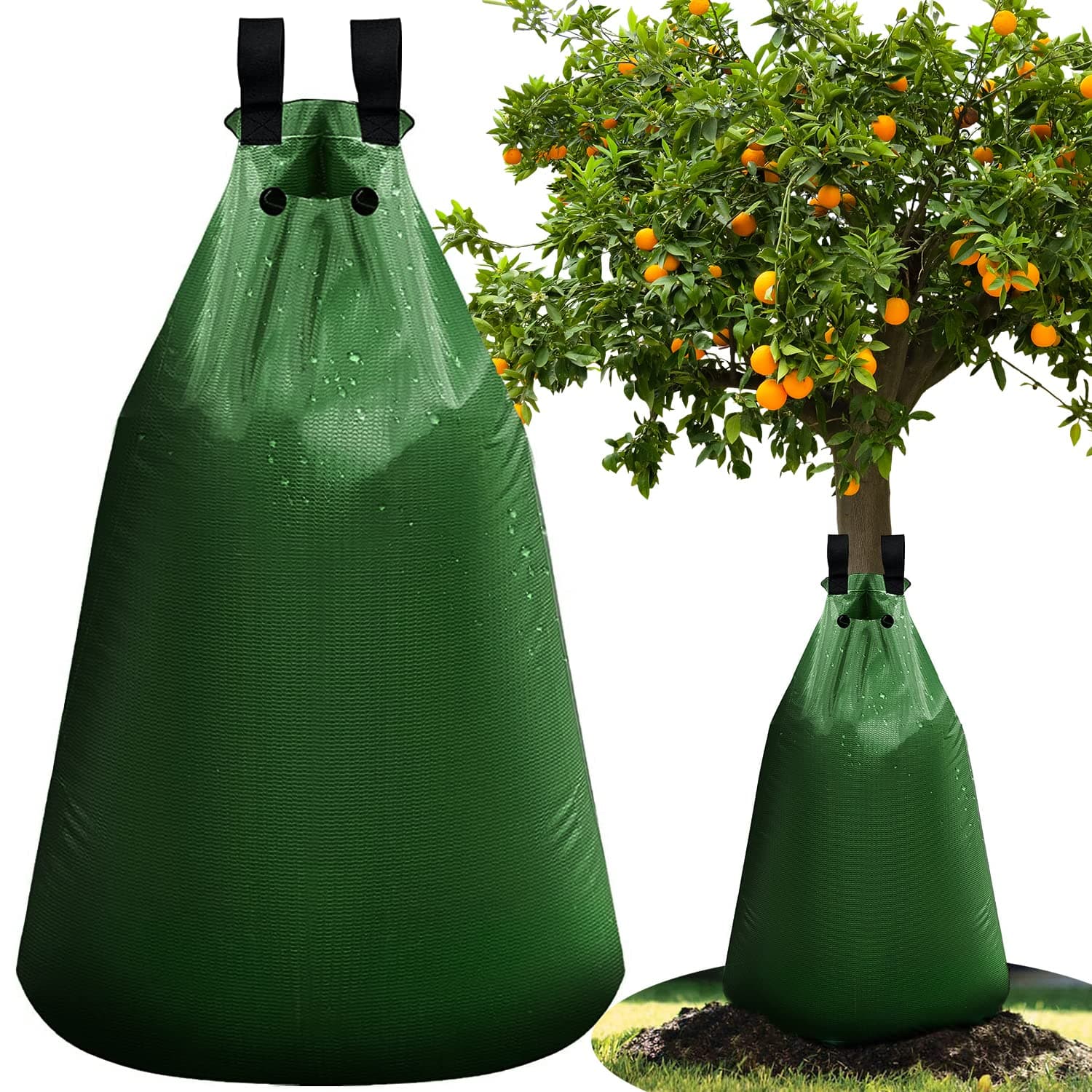 Watering Bag Tree Bag 75 Litre Watering Bag for Trees 1 Piece for Long-Term Watering System Robust Water Bag / Watering Bag (75 L)