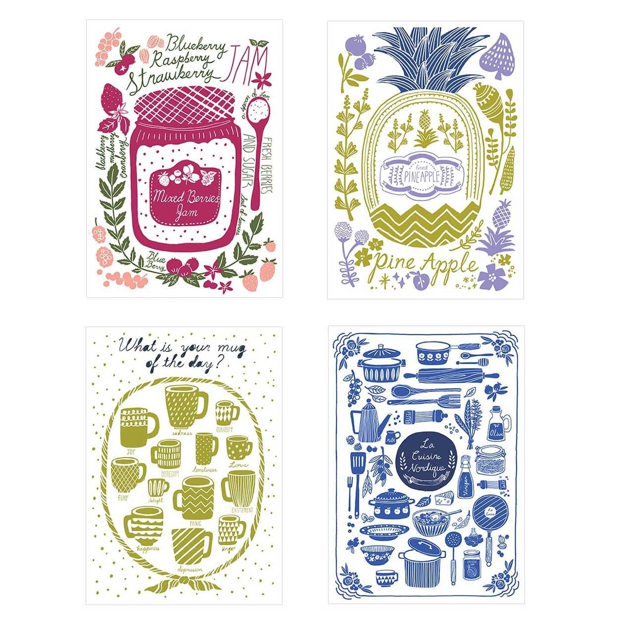 ARTJOY Scratch Post Card Set, Scratch NightView, Scratch Drawing Borad With Album, Wood pencil(Set of 4) (Drawing Board)