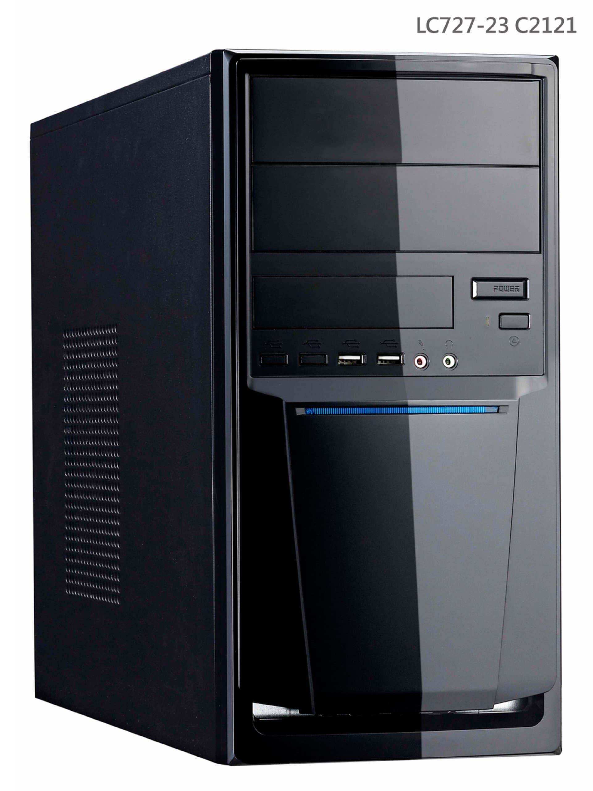 Micro ATX Mini Tower Case 727-23-C2121U (Black)