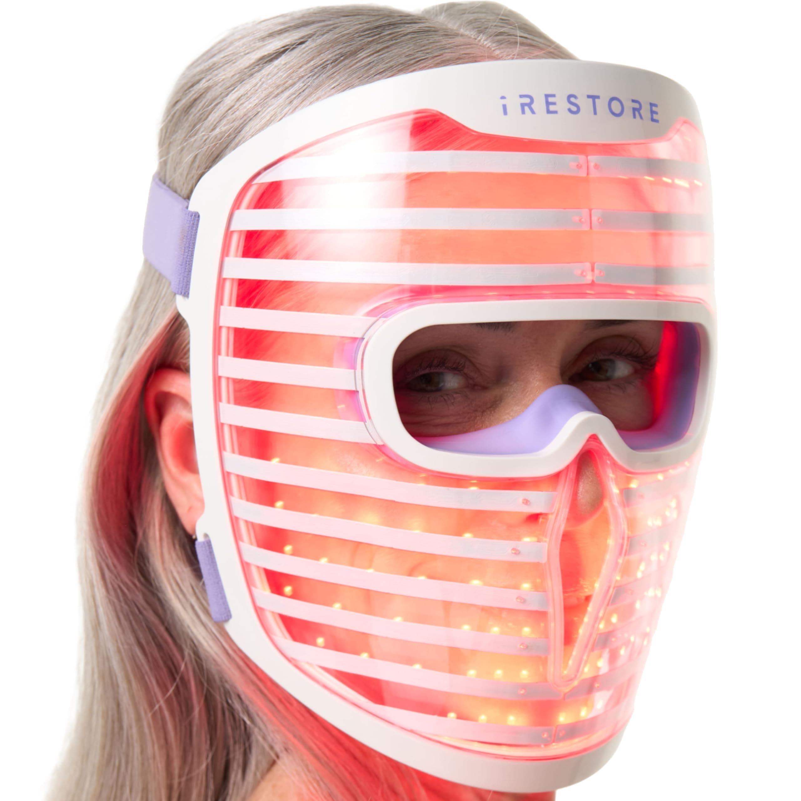 Illumina LED Face Mask - Advanced Skin Care Tool with Red, Infrared and Blue Light Therapy, Improves Skin Look, Promotes Shine and Supports a