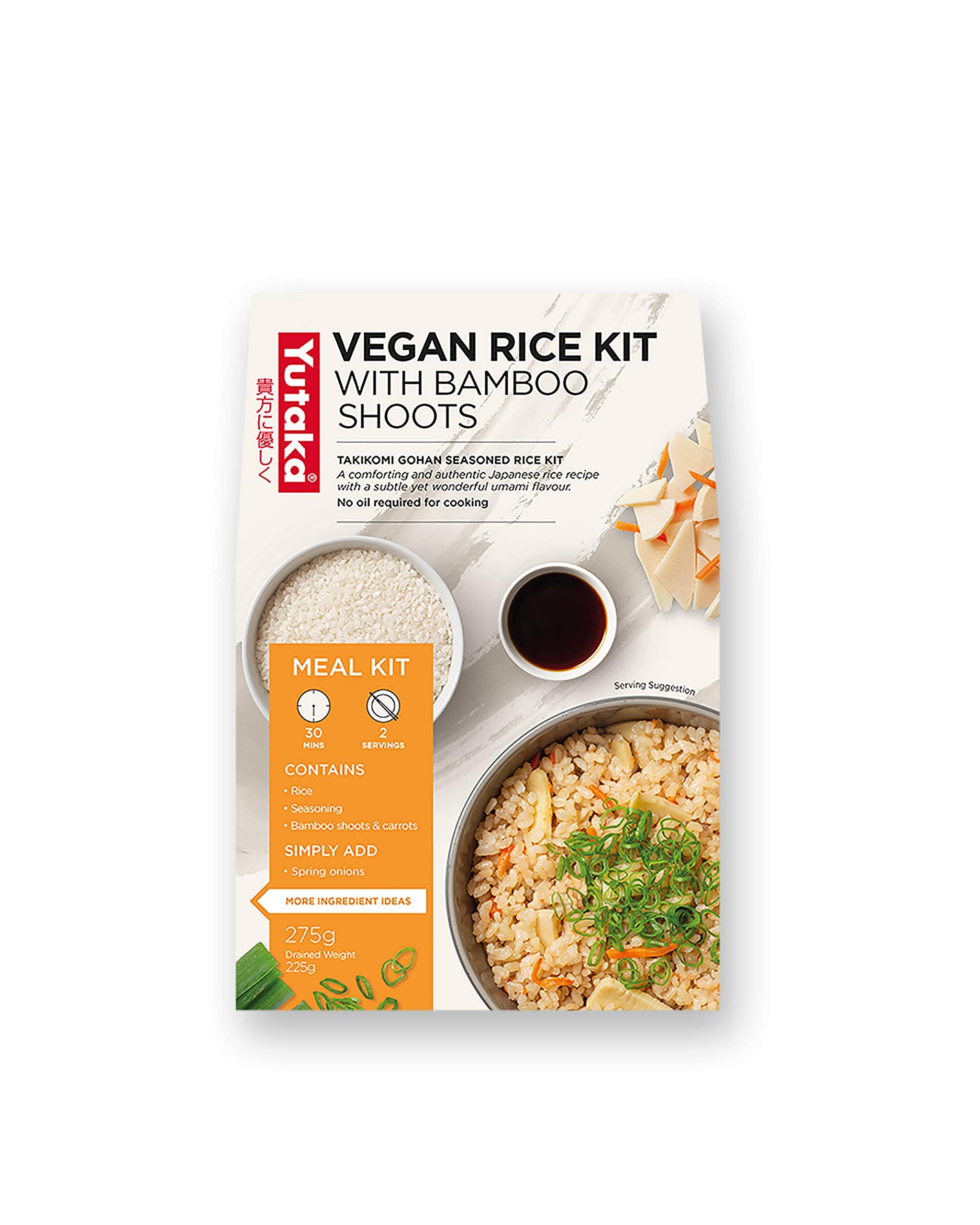 Yutaka Japanese Takikomi Gohan Vegan Seasoned Rice Kit - Bamboo Shoots and Carrots, 275 g