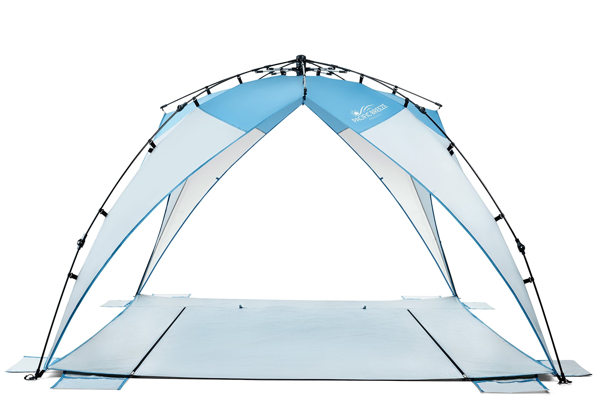 Pacific Breeze Sand & Surf Beach Shelter (Pacific Breeze Sand & Surf Beach Shelter with Moveable Sides)