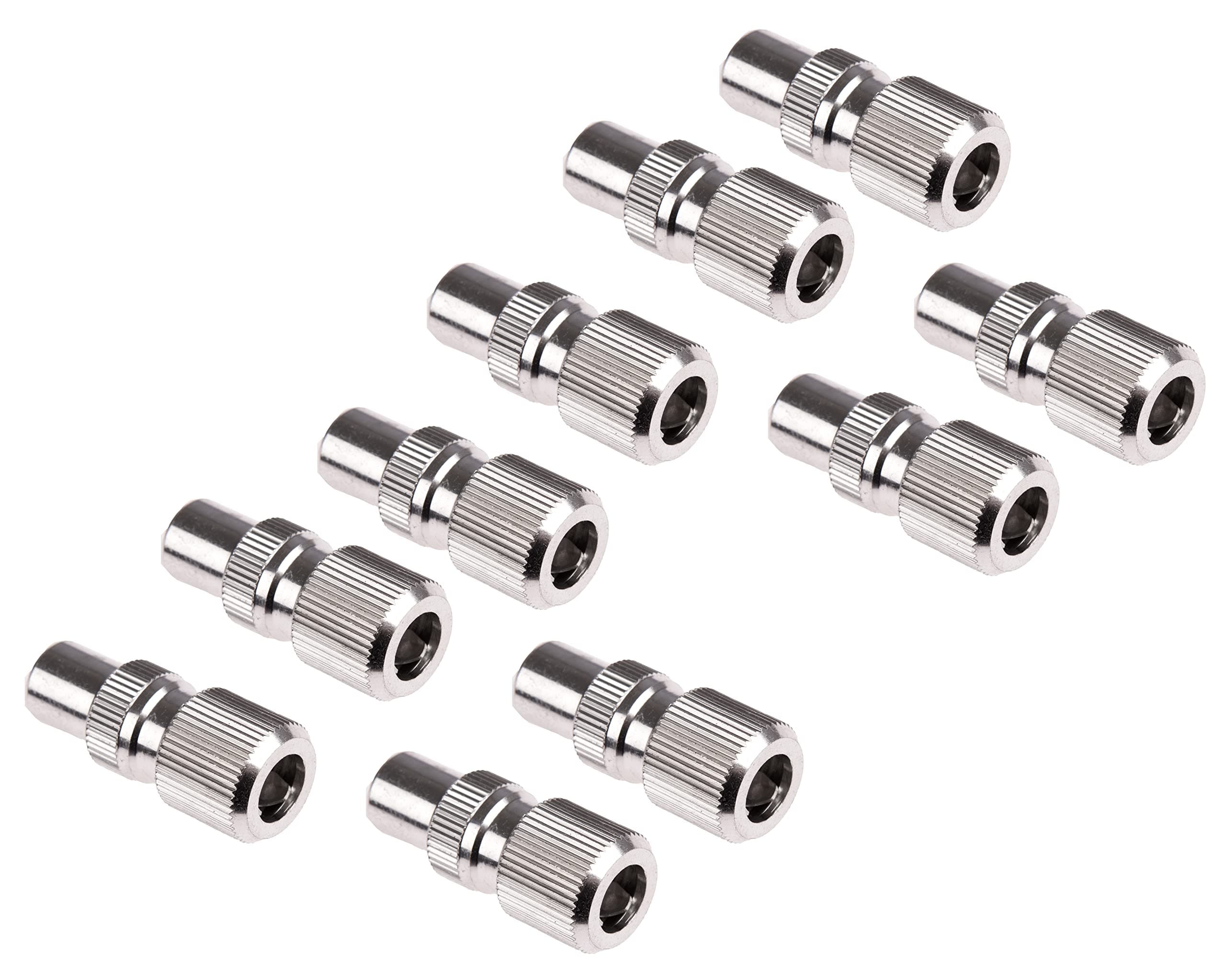 CDL Micro Male Coax/Coaxial TV Aerial Connector Plug for RF Cable/Freeview (Pack of 10)