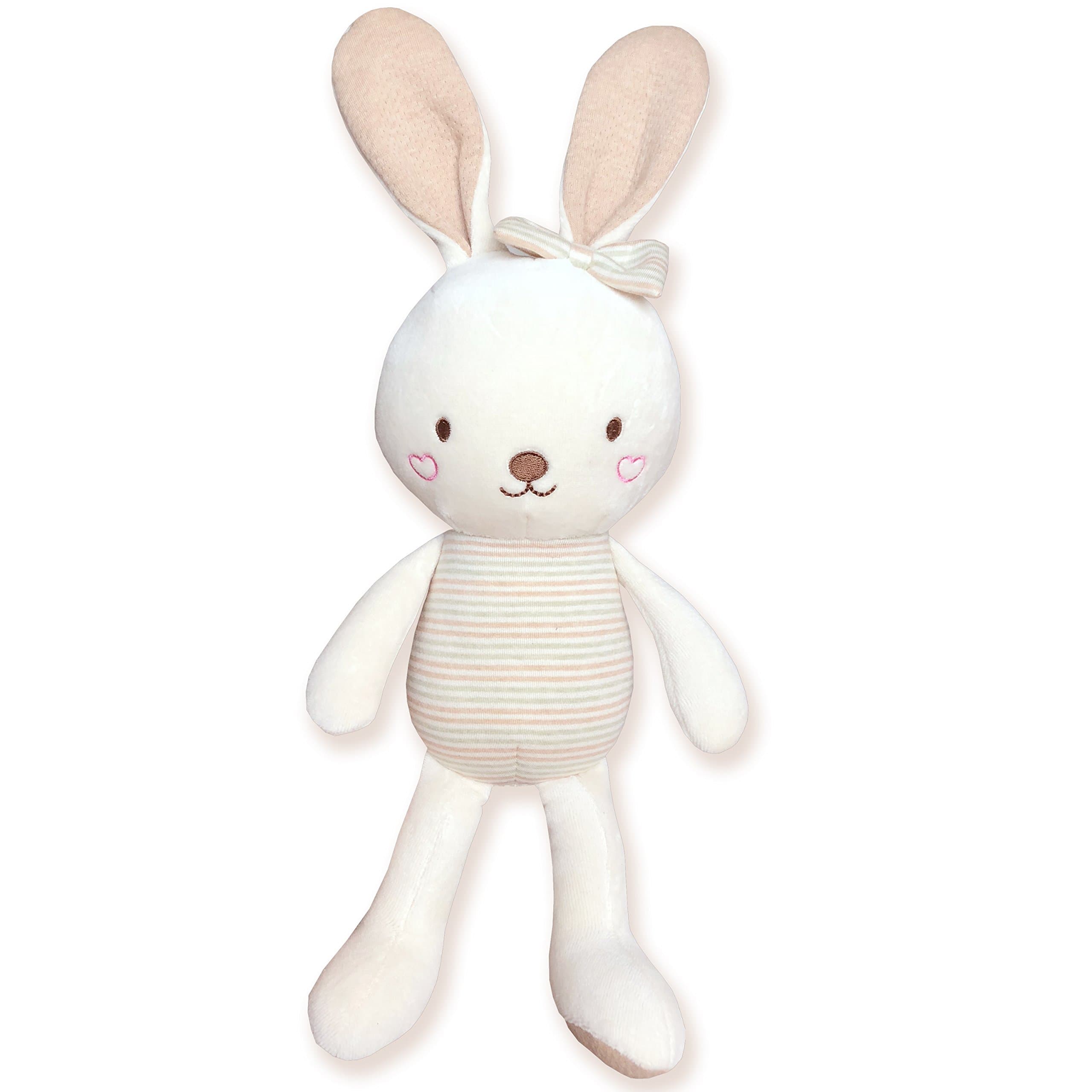 Organic Cotton Baby First Friend (Heart Cheeks Baby Bunny)