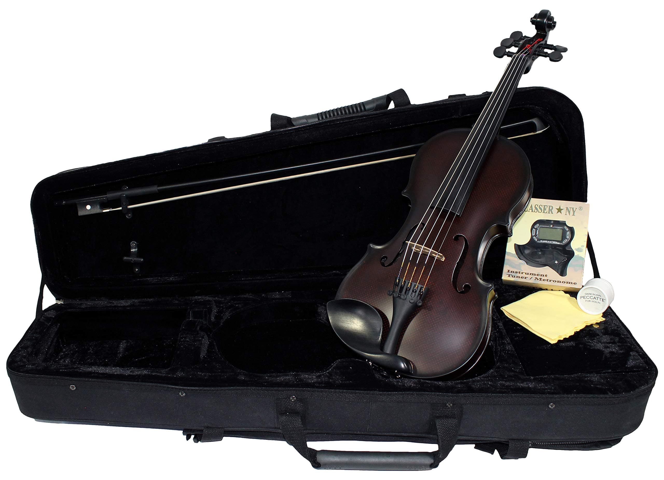 GlasserCarbon Composite Acoustic Violin (Standard (Brown-Orange), 4/4 Five String Outfit)