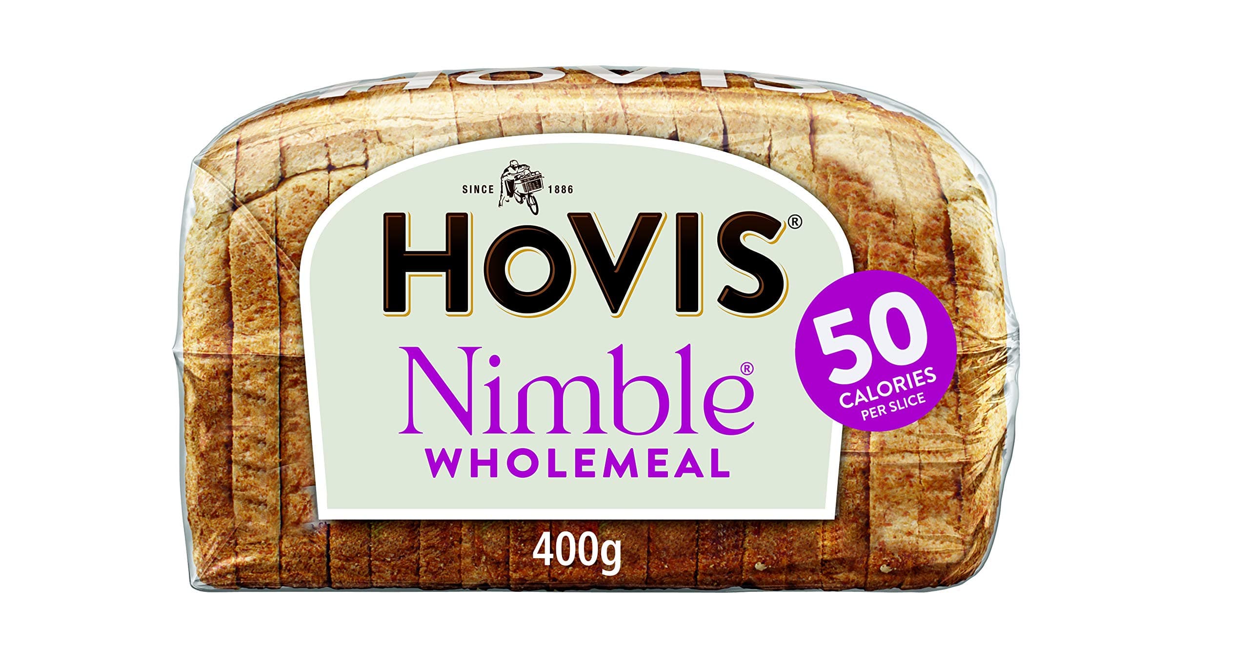 Hovis Nimble Wholemeal Bread, 400 g