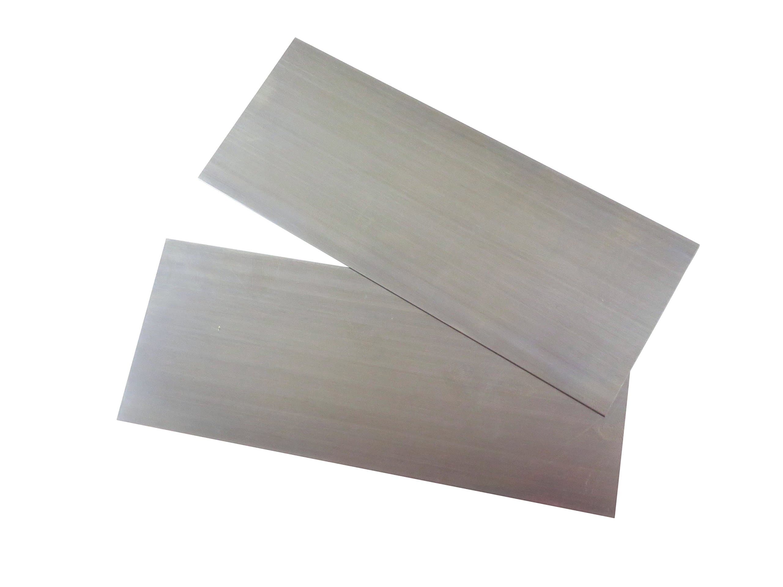 Pair of 2 Each French Spring Steel 2.35 x 5.5 Inches 0.039 Inches or 1 mm Thick Super Hard Cabinet Scrapers Hardened to Rc 48-52 115528