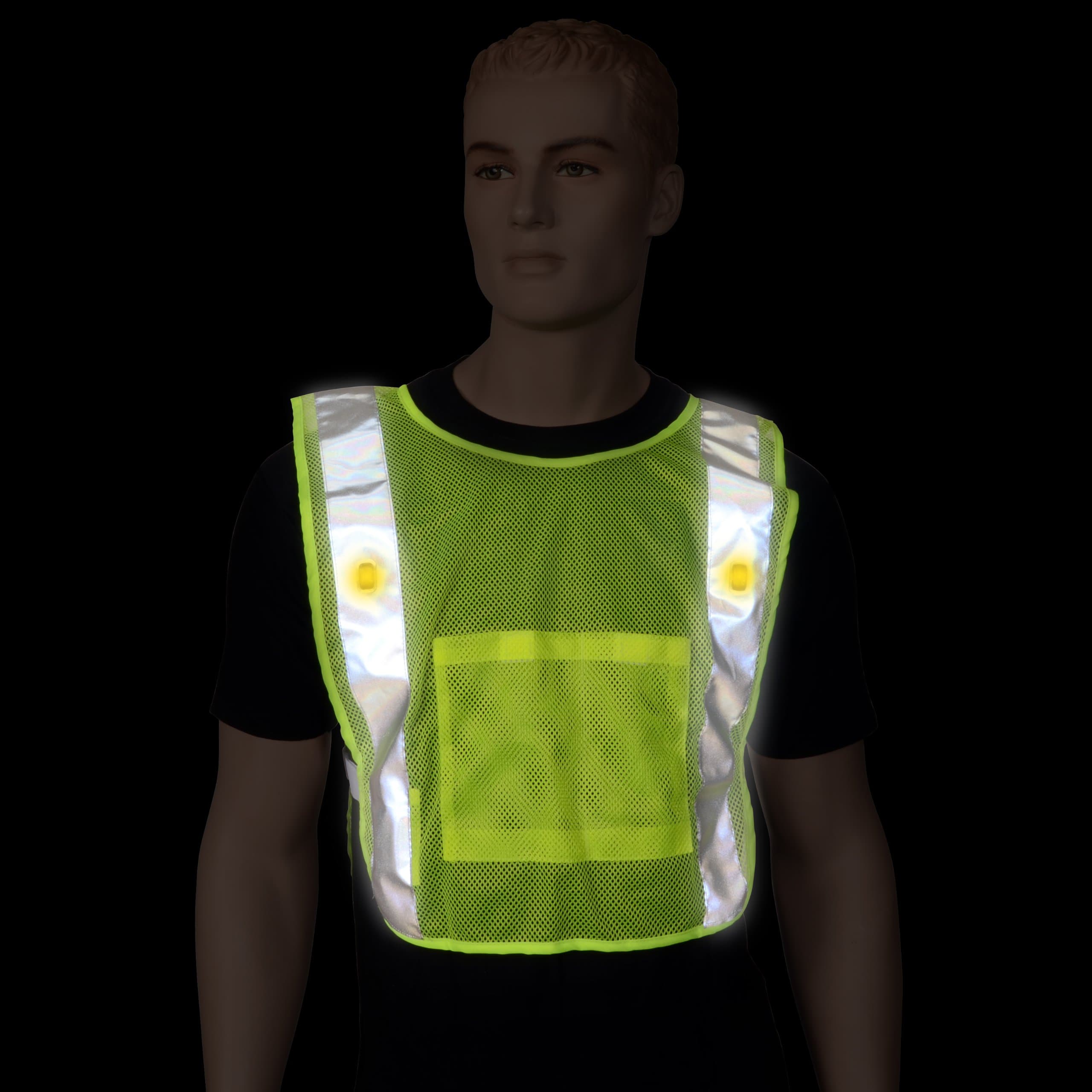 SafeWays LED Power Vest, Neon Yellow