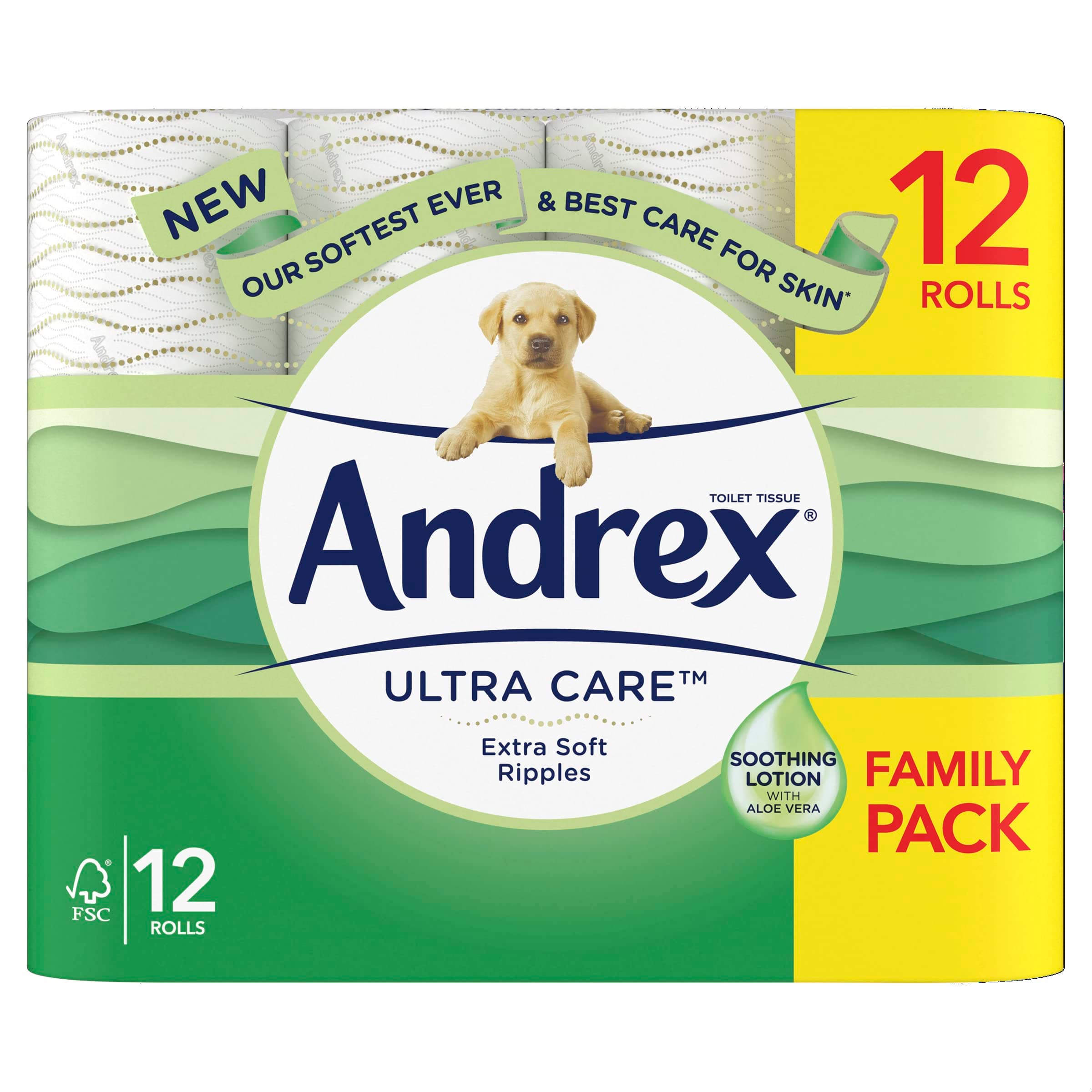 Andrex Ultra Care Family Pack 12 Rolls