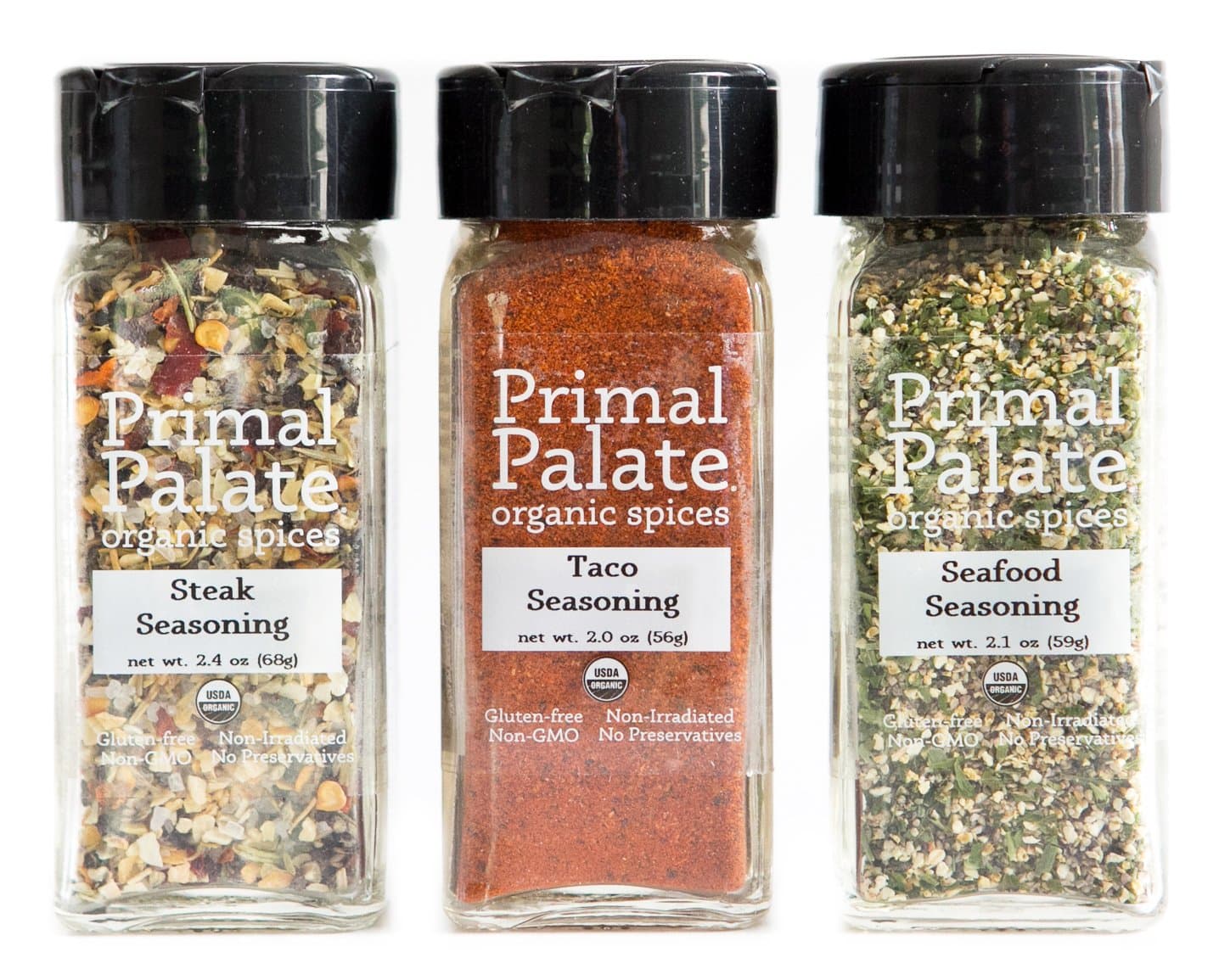 Organic Spices - Griddle and Grill Pack 3-Bottle Gift Set