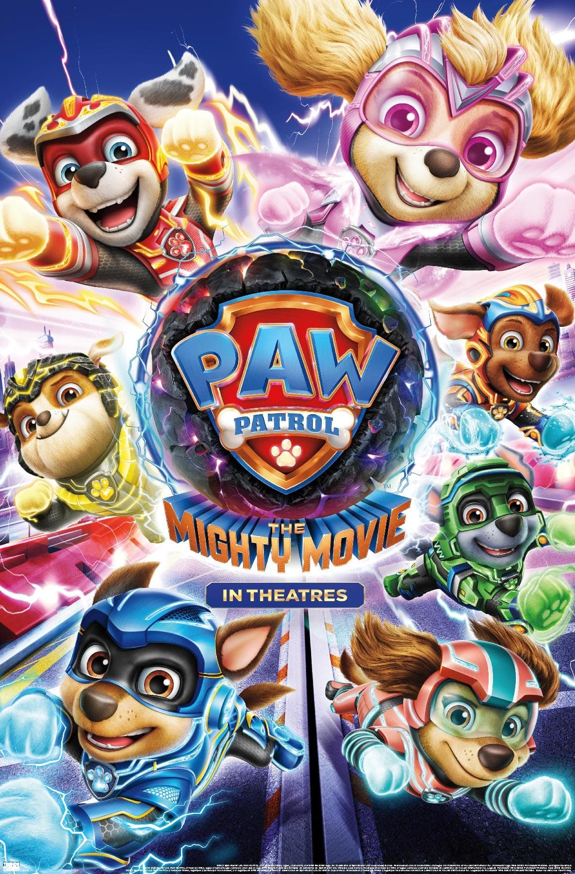 Trends International Nickelodeon Paw Patrol: The Mighty Movie - One Sheet Wall Poster, 22.37" x 34.00", Unframed Version