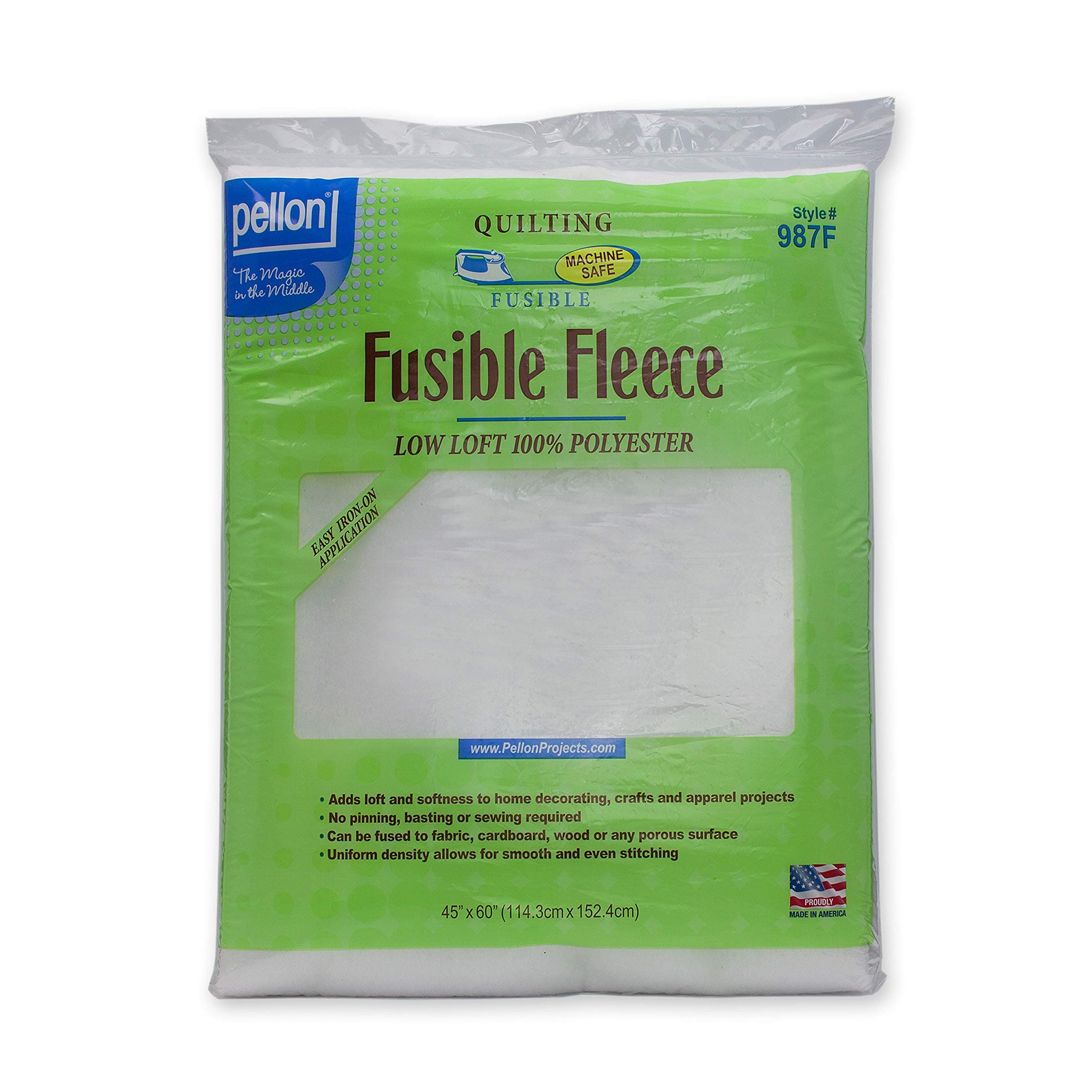 987F Fusible Fleece 45 x 60in Packagein