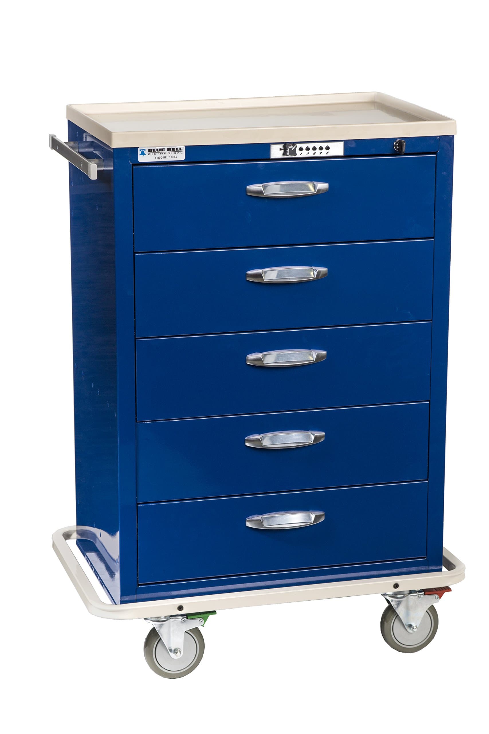 89040 BAC-30, Standard Exchange Cart ,Professional Emergency Medical Crash Supply Cart For Anesthesia Treatment And Medical Equipment Storage, Electronic Push Button Lock (EP)