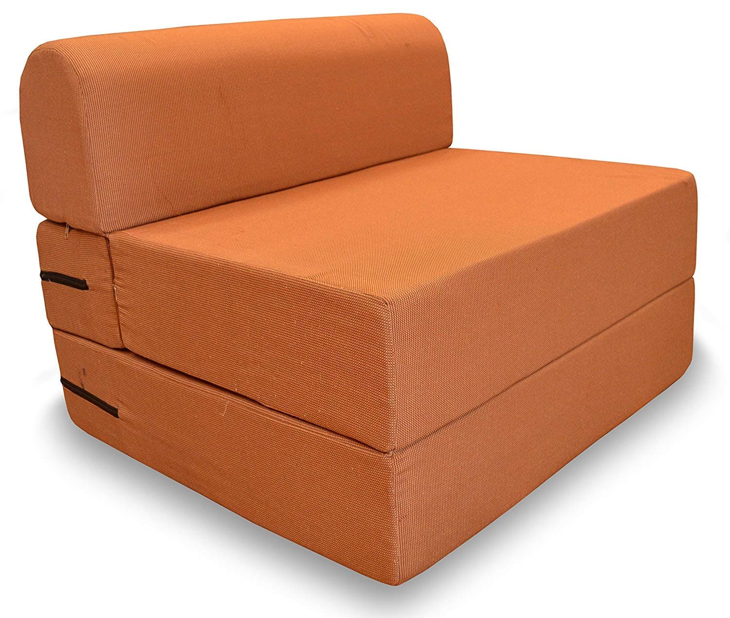 Dream Homez 2 Seater Sofa Cum Bed - Perfect for Guests - Washable Cover - Orange| 3' X 6' Feet.