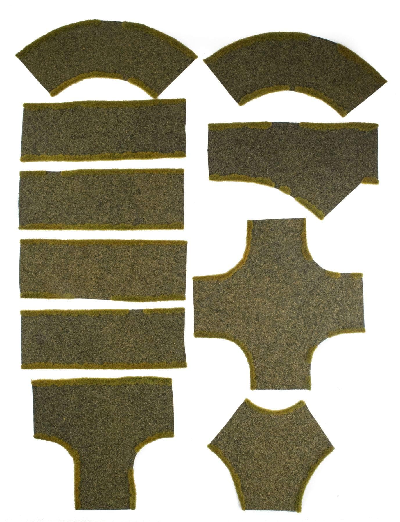 War World Gaming Dirt Road Junction, Straight & Curved Sections Full Set of 10 – 28mm Wargaming Scenery Terrain Model Diorama