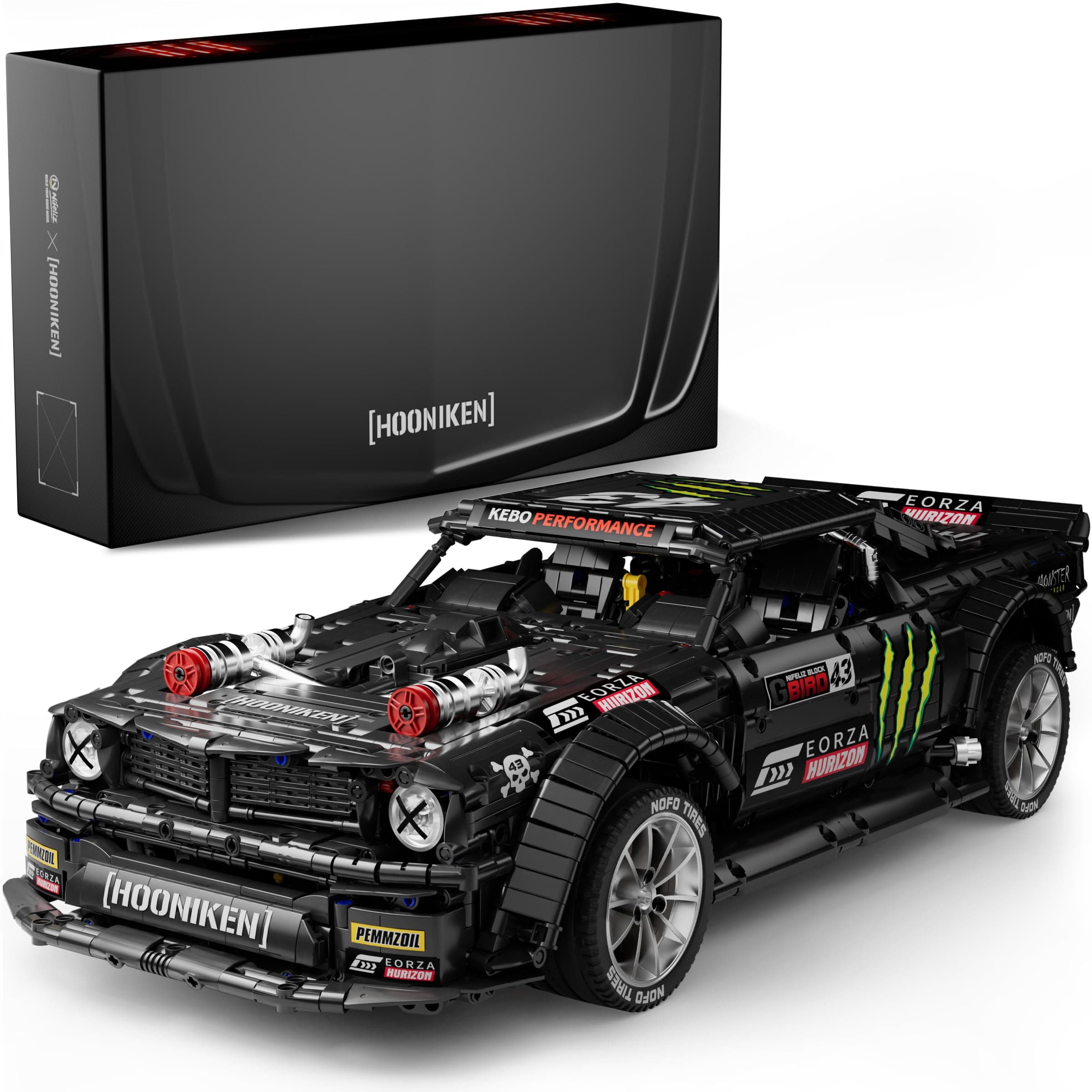 Nifeliz HOONIKEN Model Car Set, Colletible Building Toy for Adults, for Car Lovers and Muscle Car Fans (3141 Pieces)