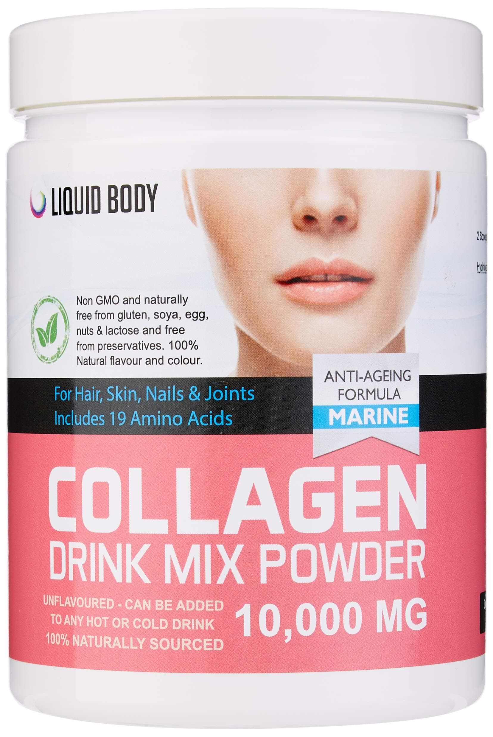 Premium Marine Collagen Supplements Powder Peptides (Wild Caught) - Halal, Kosher, Keto - 10,000Mg, Best Hydrolysed Protein For Skin, Nails, Hair, Joints & Gut, Stronger than capsules, 30 Day Tub 300G