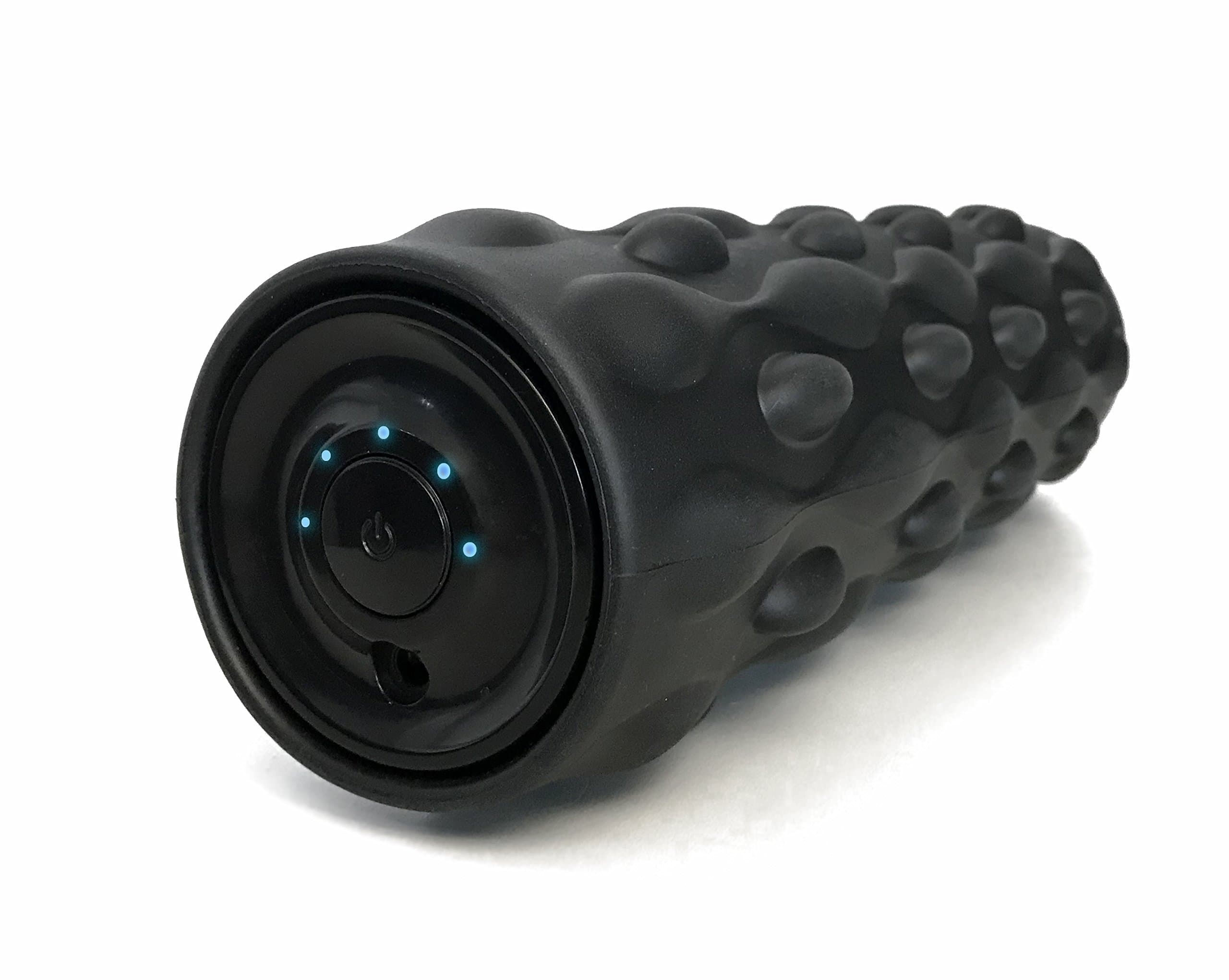 SaneoRoll+ Fascia Roller with Deep Vibration and Instruction Guide (English language not guaranteed) | 4 Intensity Levels | hygienically washable | Massage Roller for Fascias | Sport Fitness Roller | Oscillating Technology | Battery Operated | Self Massage | Gym Roller | German Brand Quality