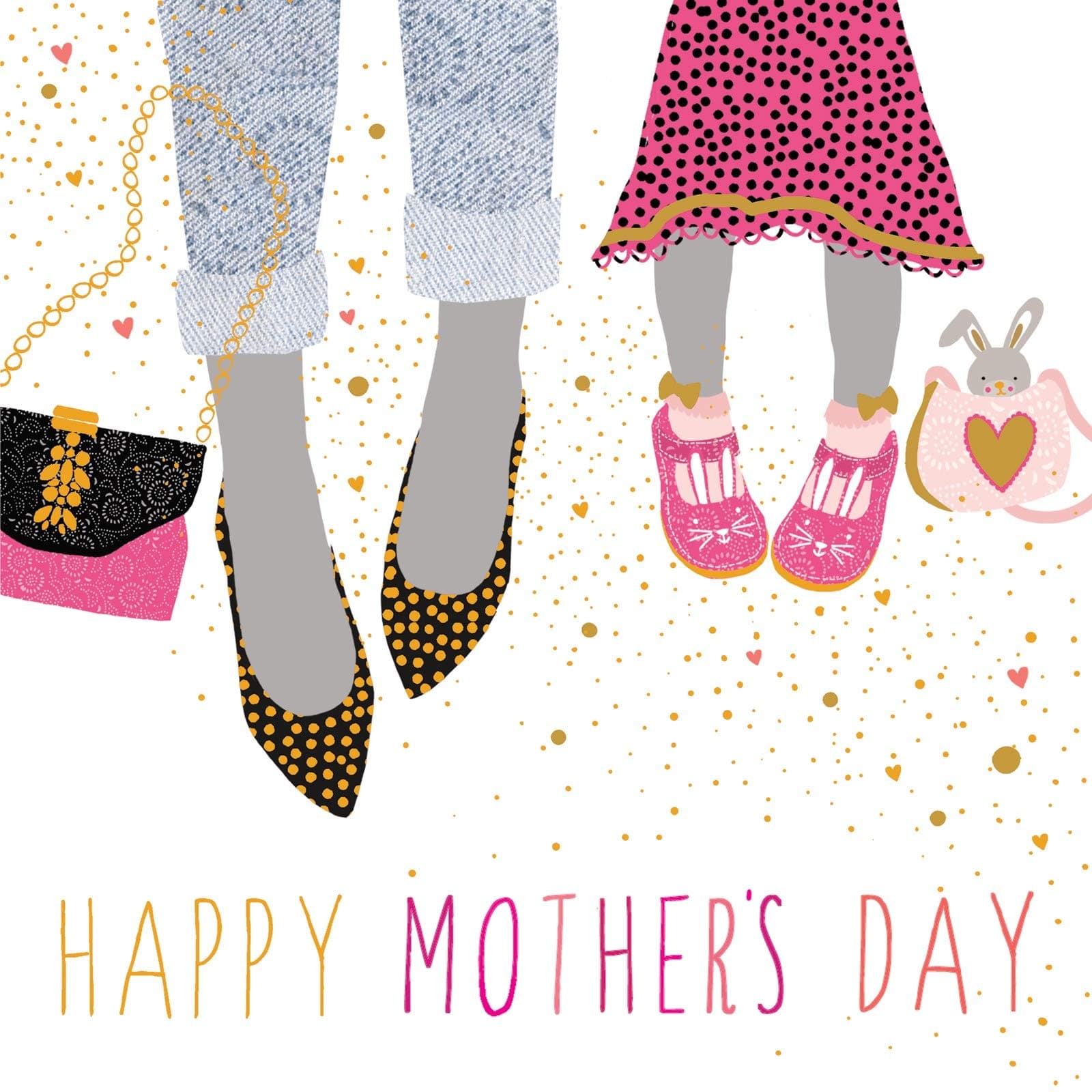 Jaz and Baz by PortfolioSara Miller London, Mother's Day Card, Mother Child Feet - S615
