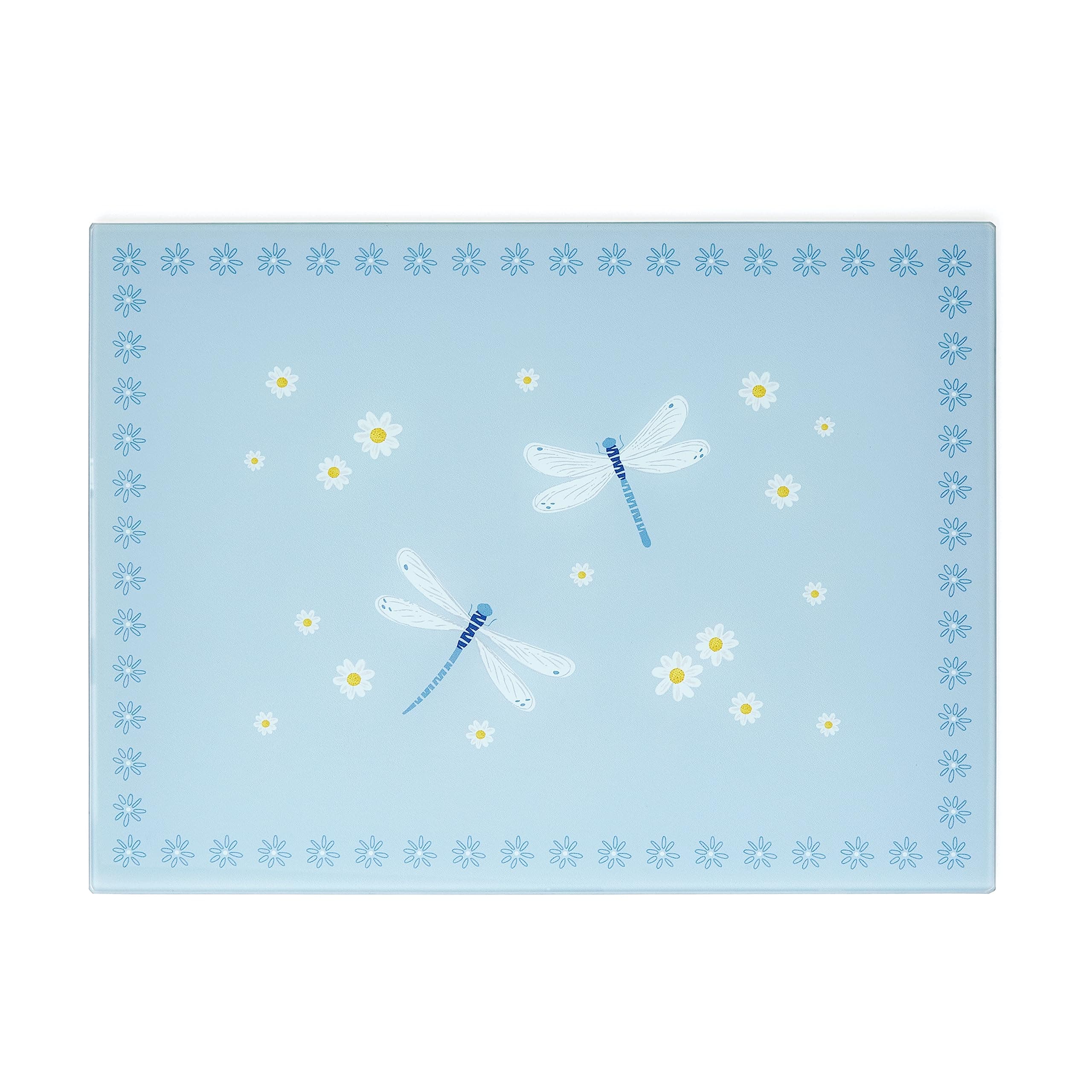 British Designed Glass Worktop Saver | Glass Worktop Savers for Kitchen with Lovely Designs | Kitchen Worktop Protector for All Type of Kitchens - English Meadow