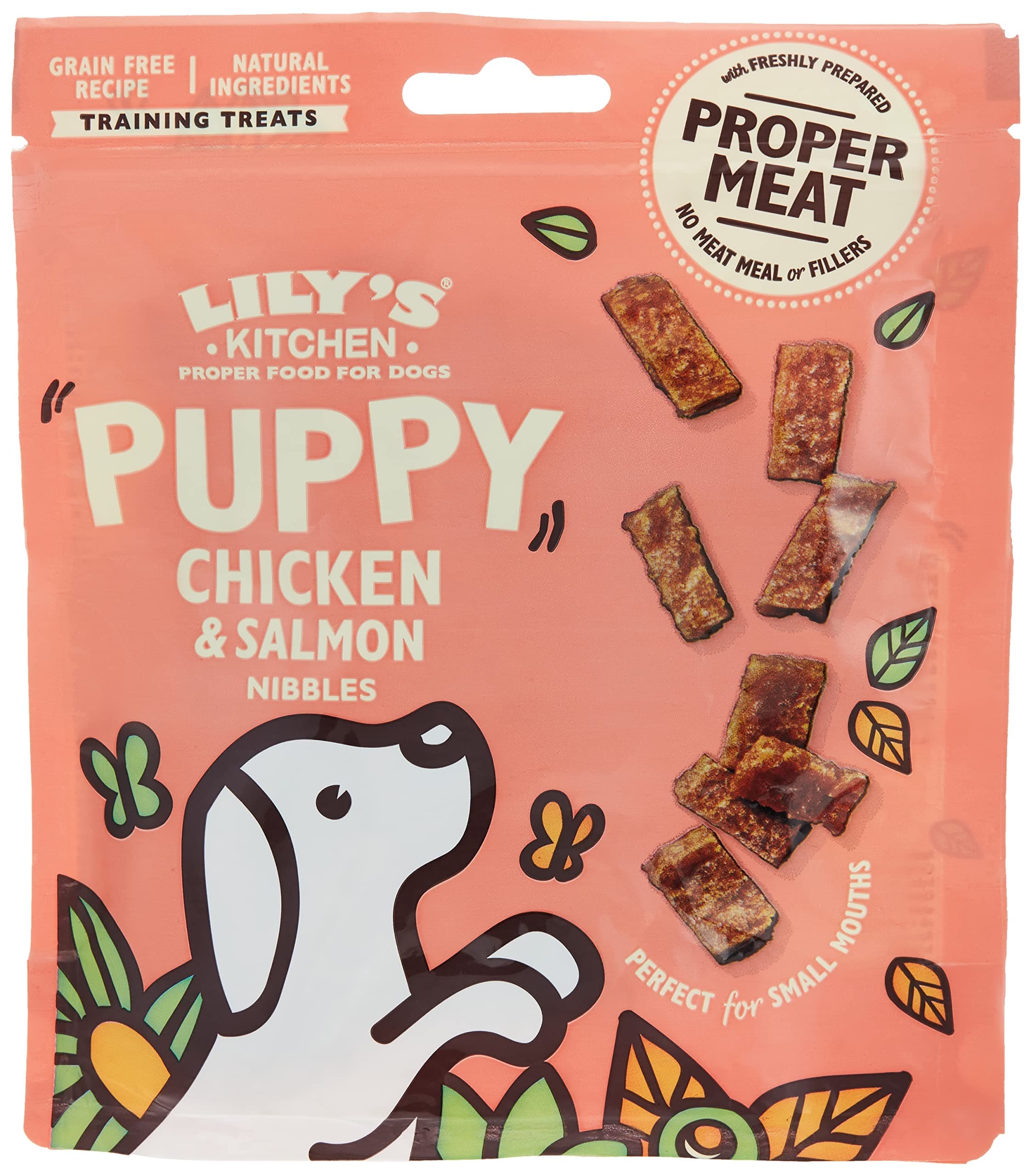 Chicken / Salmon Nibbles For Puppies-70 GR,Dry Food