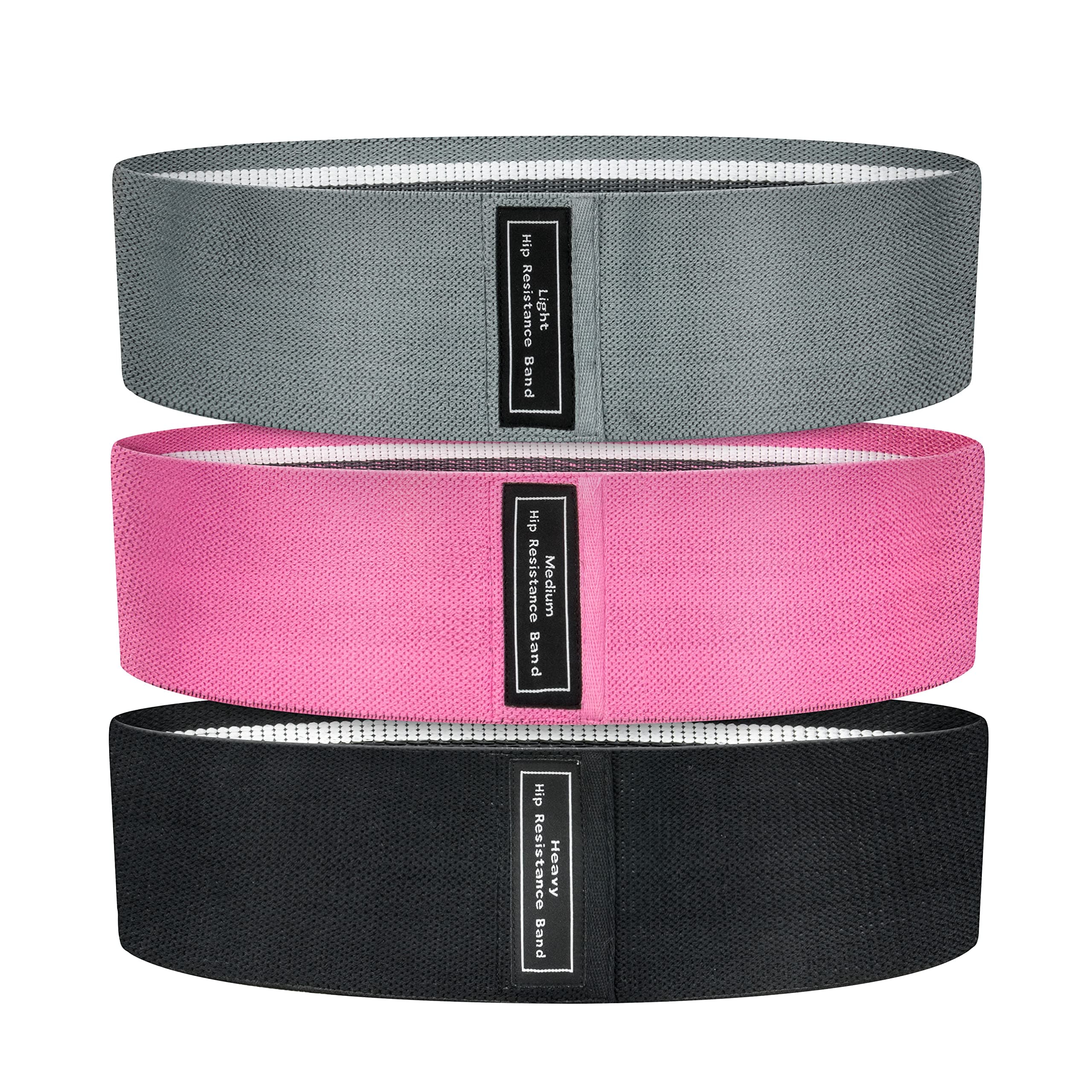 Resistance Bands for Women,Workout Bands,3 Levels Exercise Bands for Butt and Legs,Non Slip Fabric Loop Exercise Bands for Pilates,Yoga,Squat Hip Training,Home Workout,Stretching