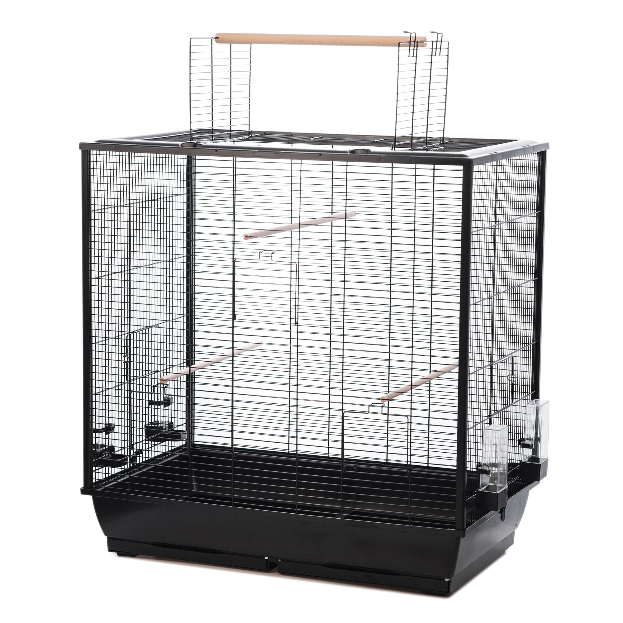 Little Friends Waldorf Bird Cage with Opening Top, 78 x 48 x 81.5 cm, Black