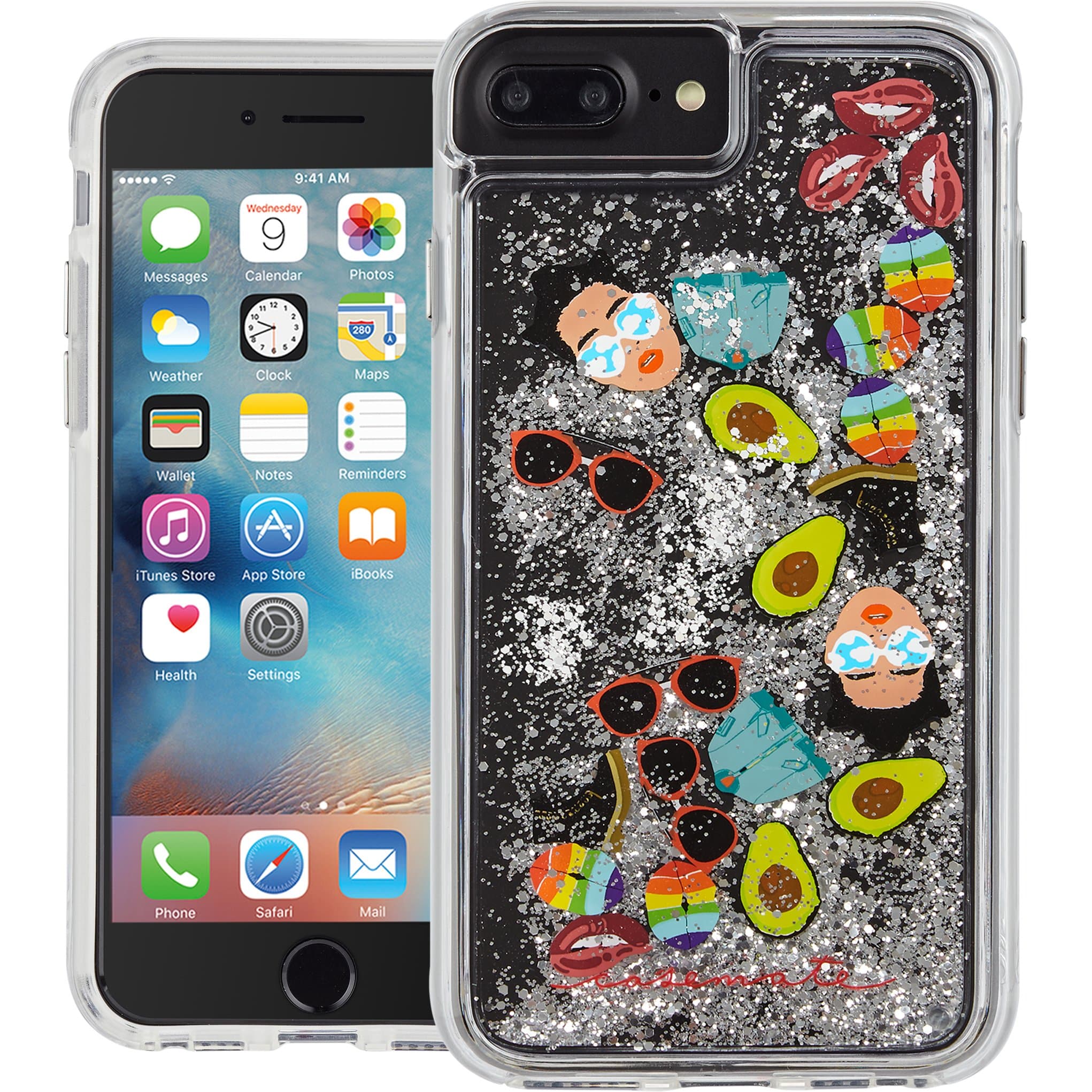 Case-Mate iPhone 7 Plus Case - Waterfall Series - Sparkle Glitter Fashion Case - Refinery29 - Military Drop Protection (Compatible w/iPhone 6/6s Plus)
