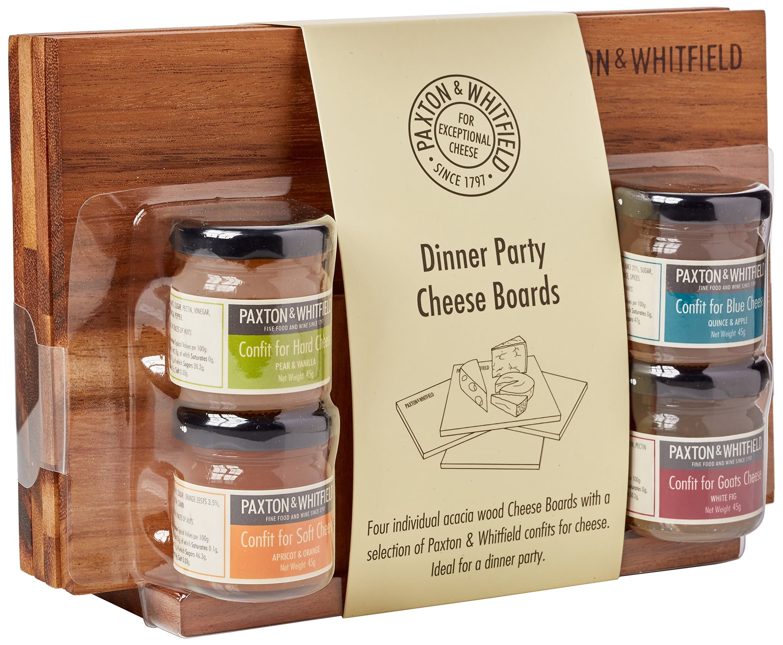 Paxton and Whitfield Dinner Party Cheese Boards with Confits
