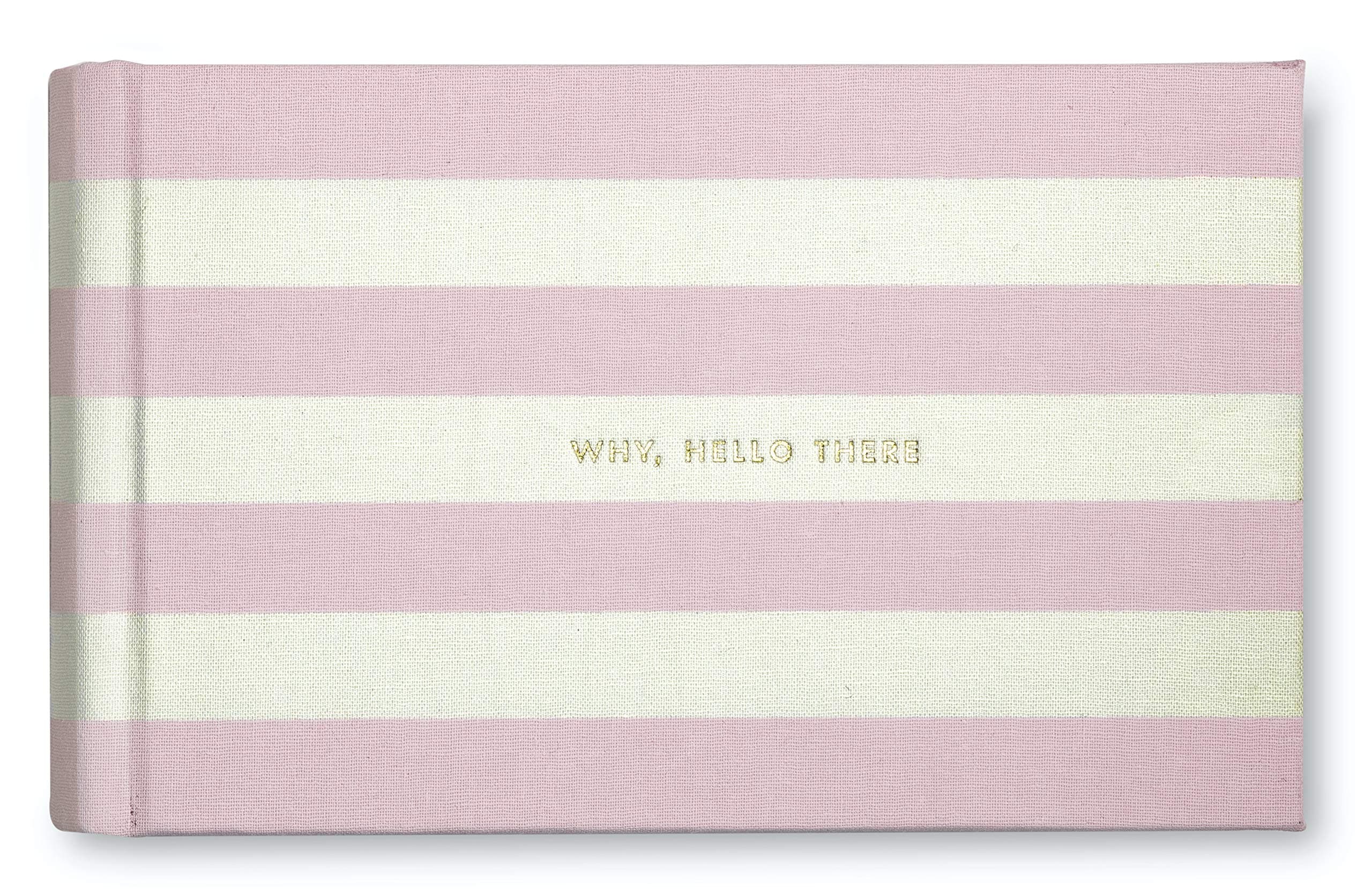 Kate Spade New York Small Photo Album 4x6, Picture Book Holds 80 Photos, Pink Stripe