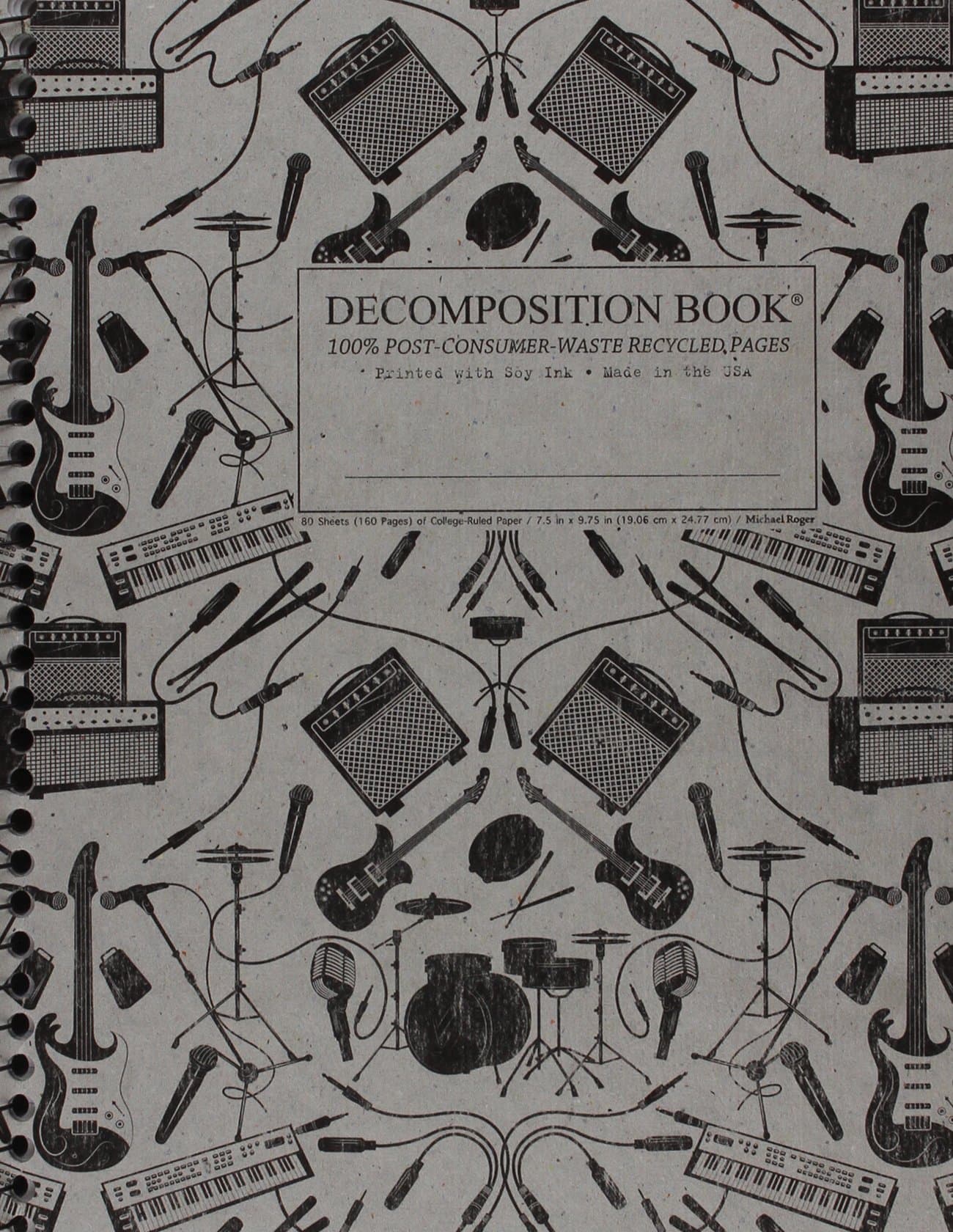 Plugged in Coilbound Decomposition Ruled Book Paperback – December 5, 2014