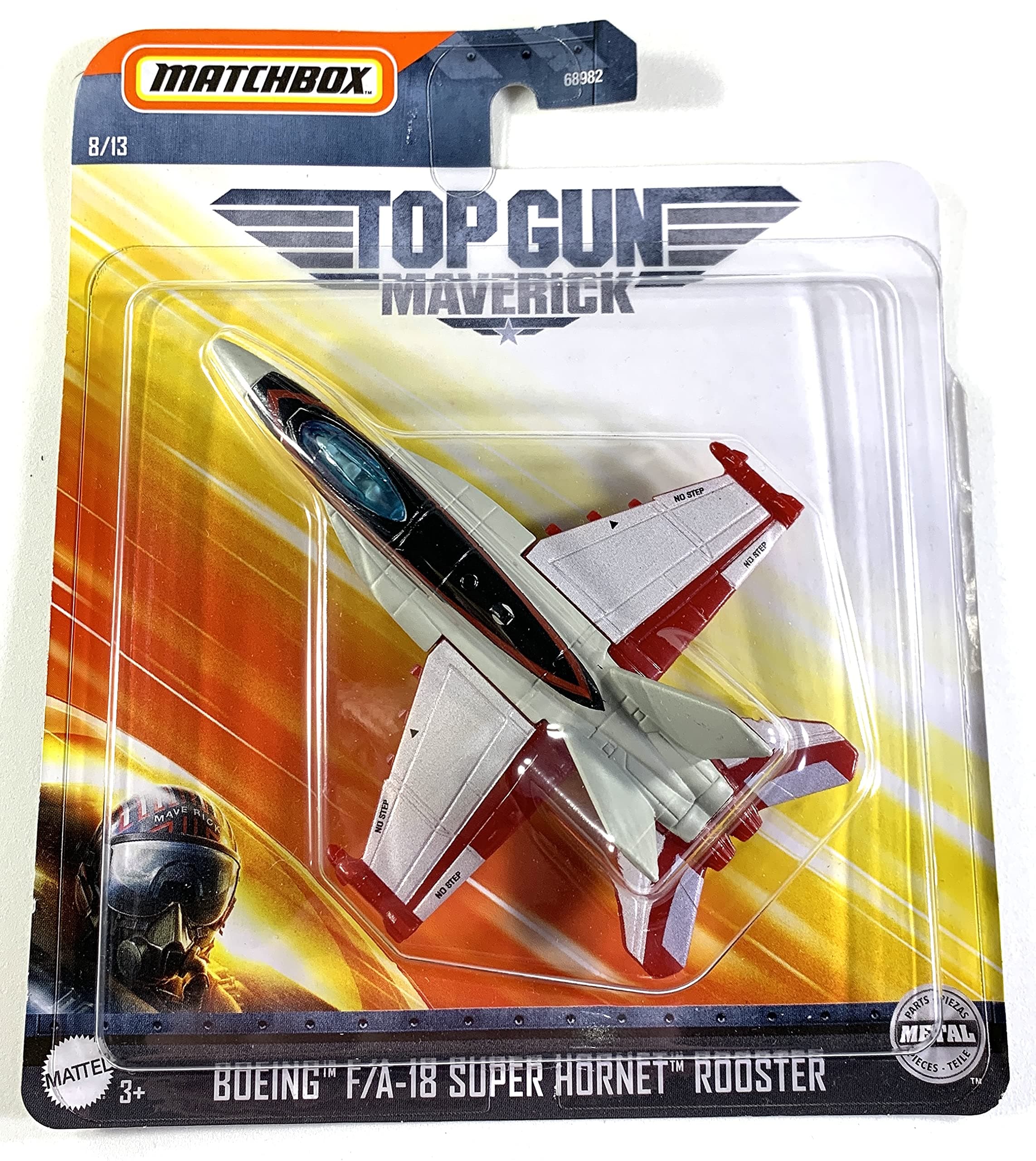 Matchbox Skybusters Gun Maverick, Boeing F/A-18 Super Hornet Rooster 8/13