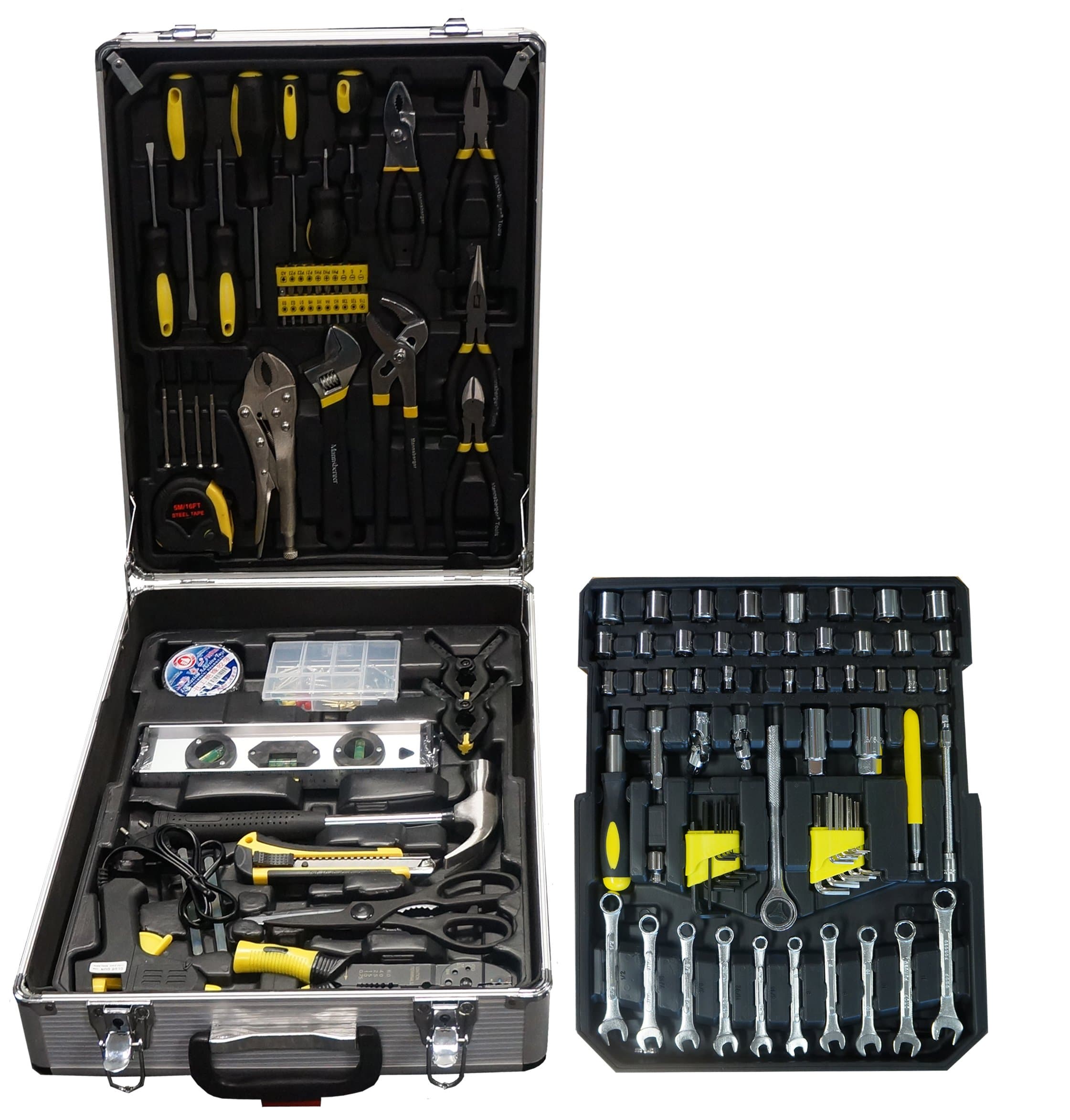 186 Pieces Tool Set in Trolley, Yellow
