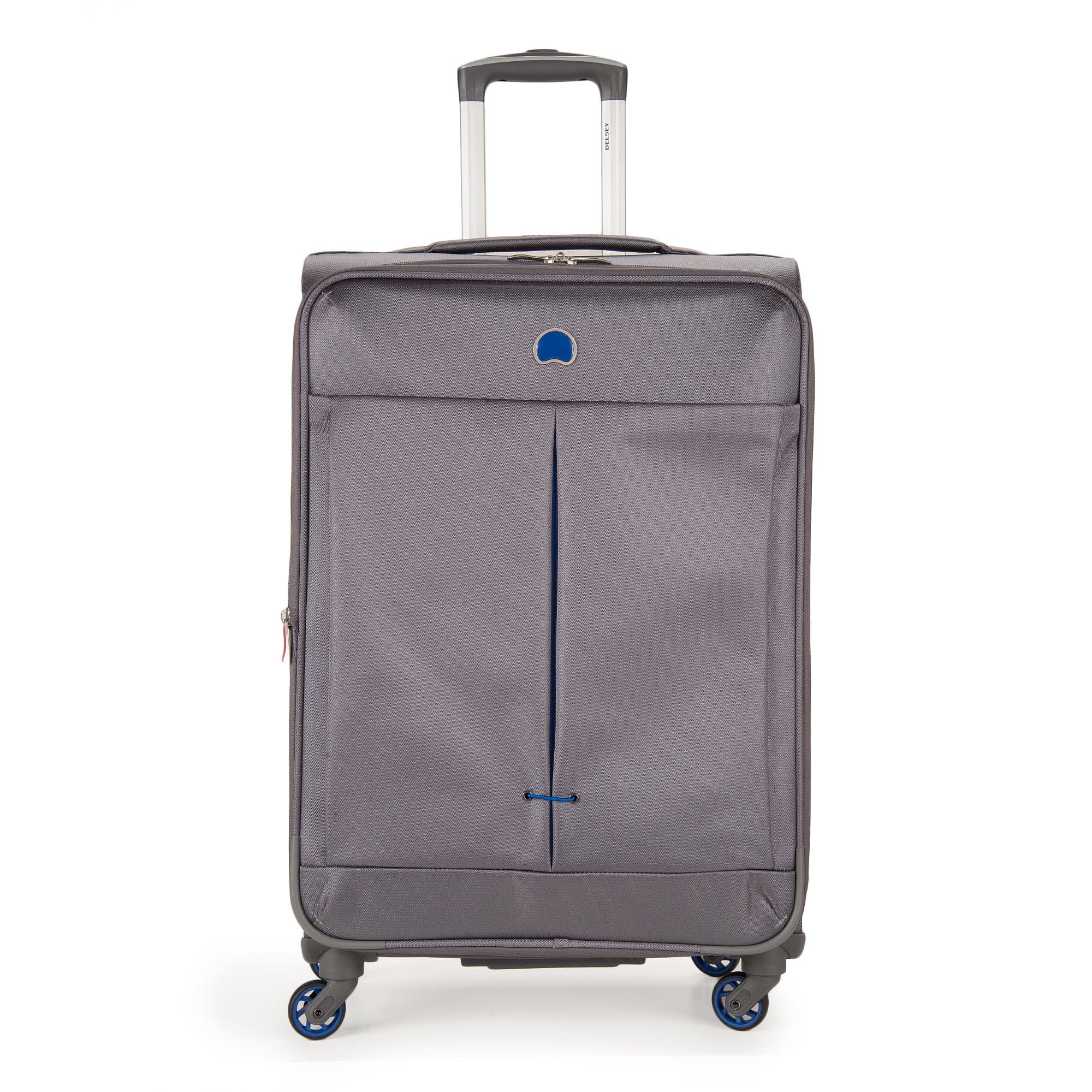 DELSEY Paris Air Adventure 25" Expandable Spinner Luggage, Grey