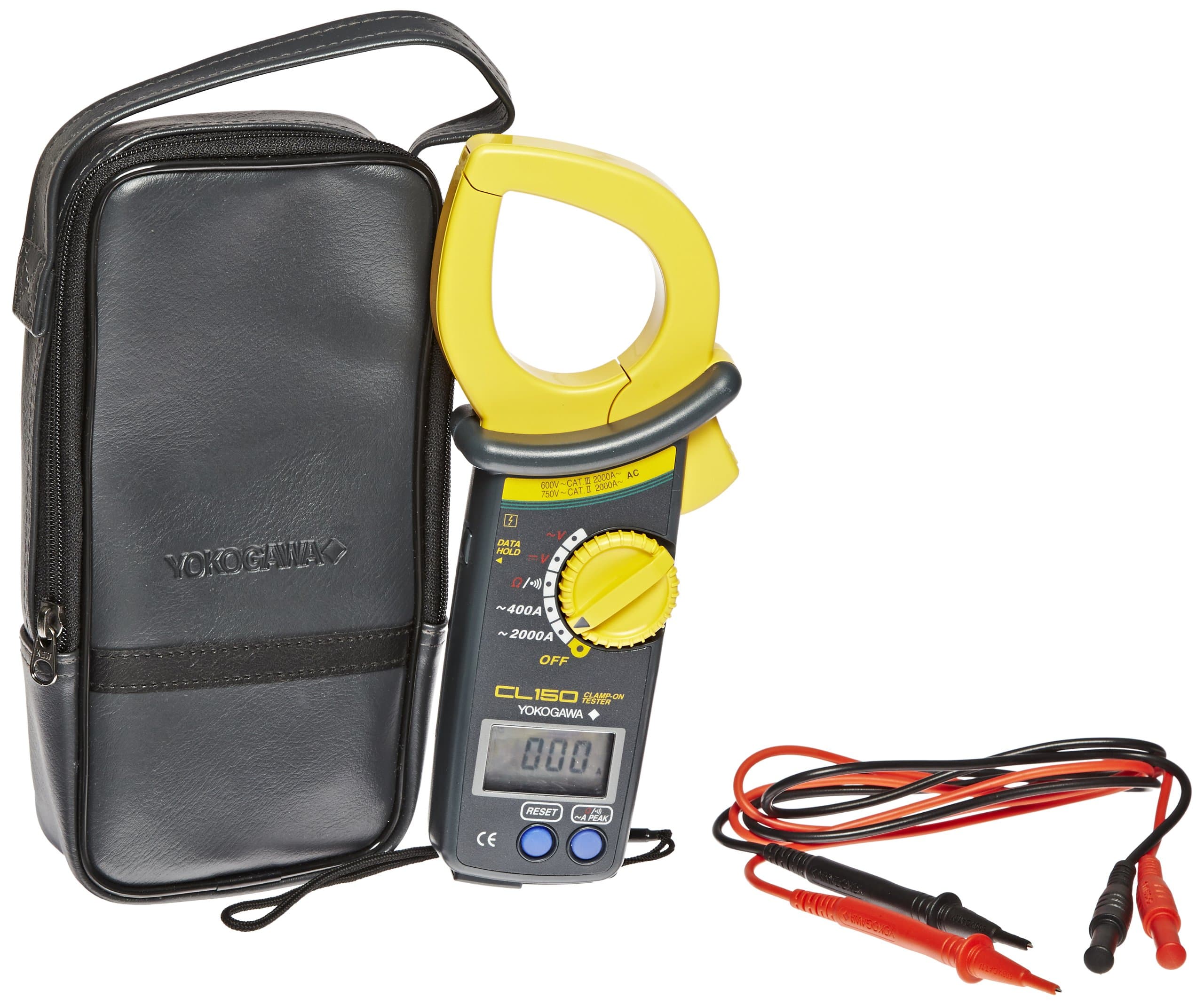 Yokogawa CL150 Clamp-On Test Meter for AC Current, ACA, ACV, DCV, OHM, Continuity Check, 105mm W x 247mm H x 49mm D