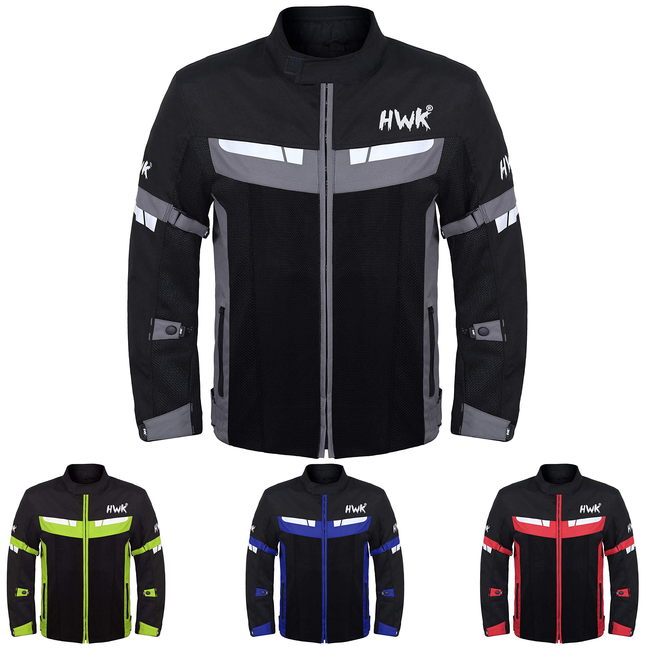 HWKMesh Motorcycle Jacket Riding Air Motorbike Jacket Biker CE Armored Breathable