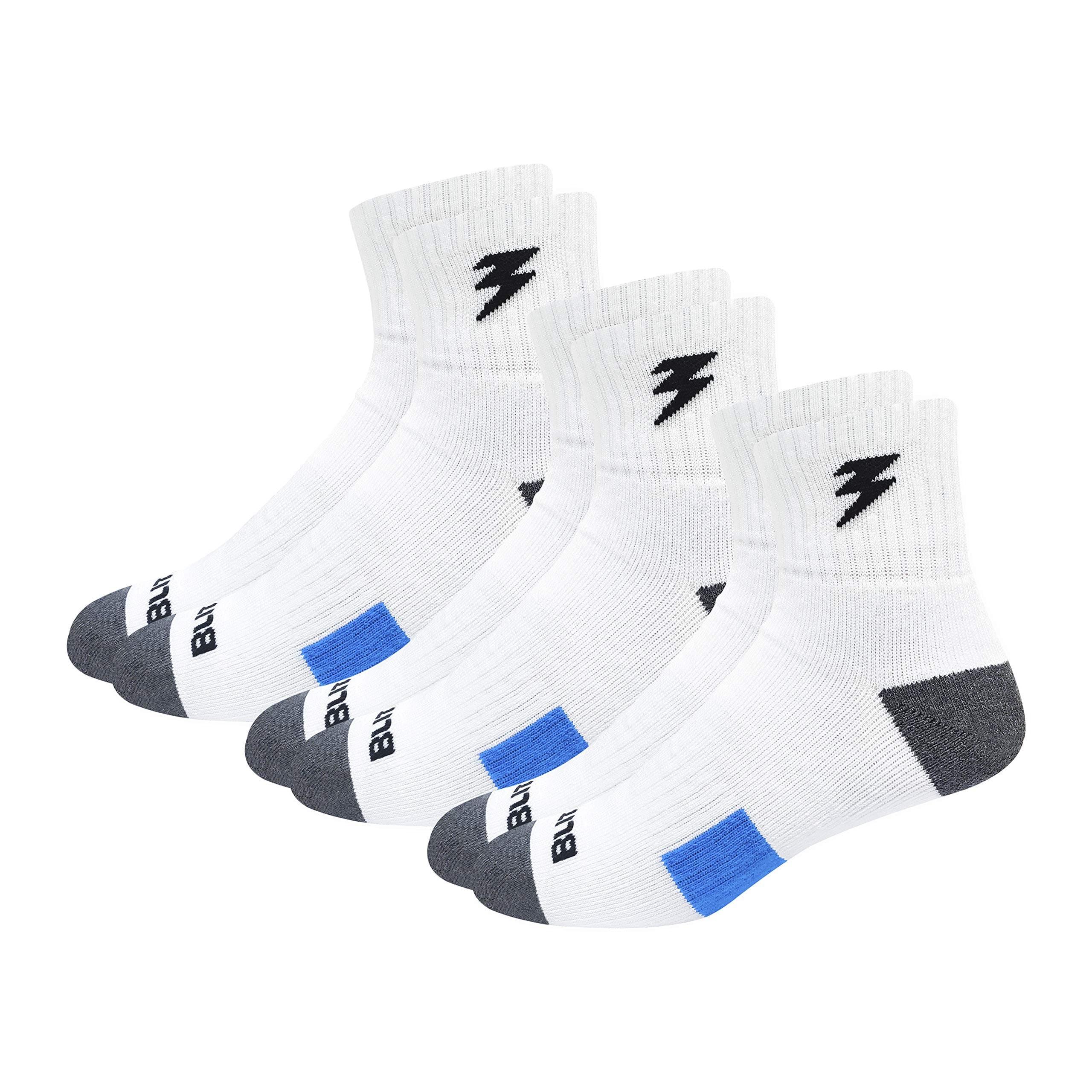 - CRICKET PRO Men's Cotton Blend Hi-Performance Professional Cricket Socks Extra Thick & Durable Quarter Length Socks (Size UK 7-11, White) - Pack of 3