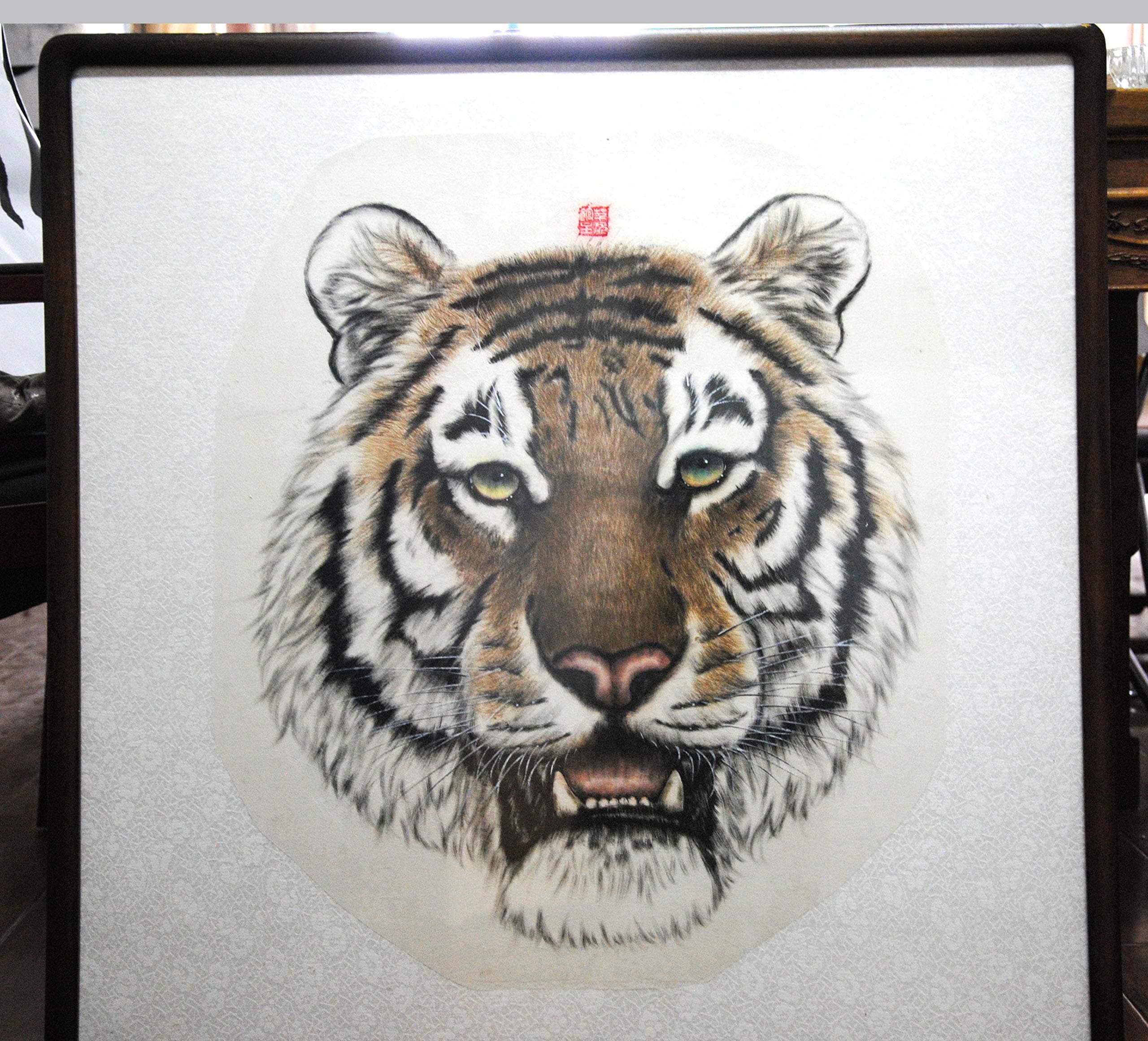 Hu Shiyue, is a Painter from Shanxi Province,The Tiger is The King of All Animals