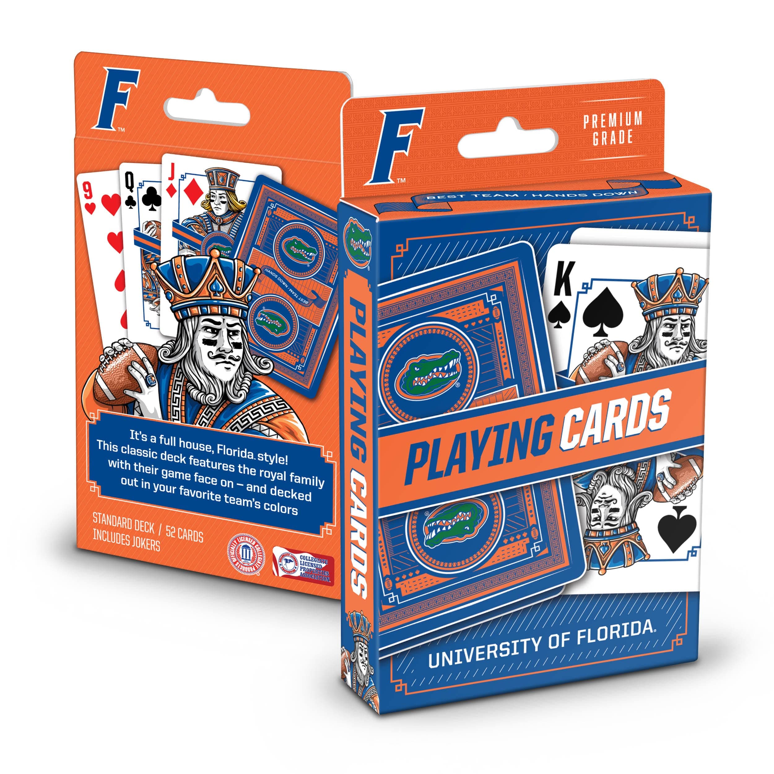 YouTheFan NCAA Officially-Licensed Playing Cards - Original Artwork on All face Cards and Jokers - Team’s Official Colors - Quality Linen Texture - Designed in The USA