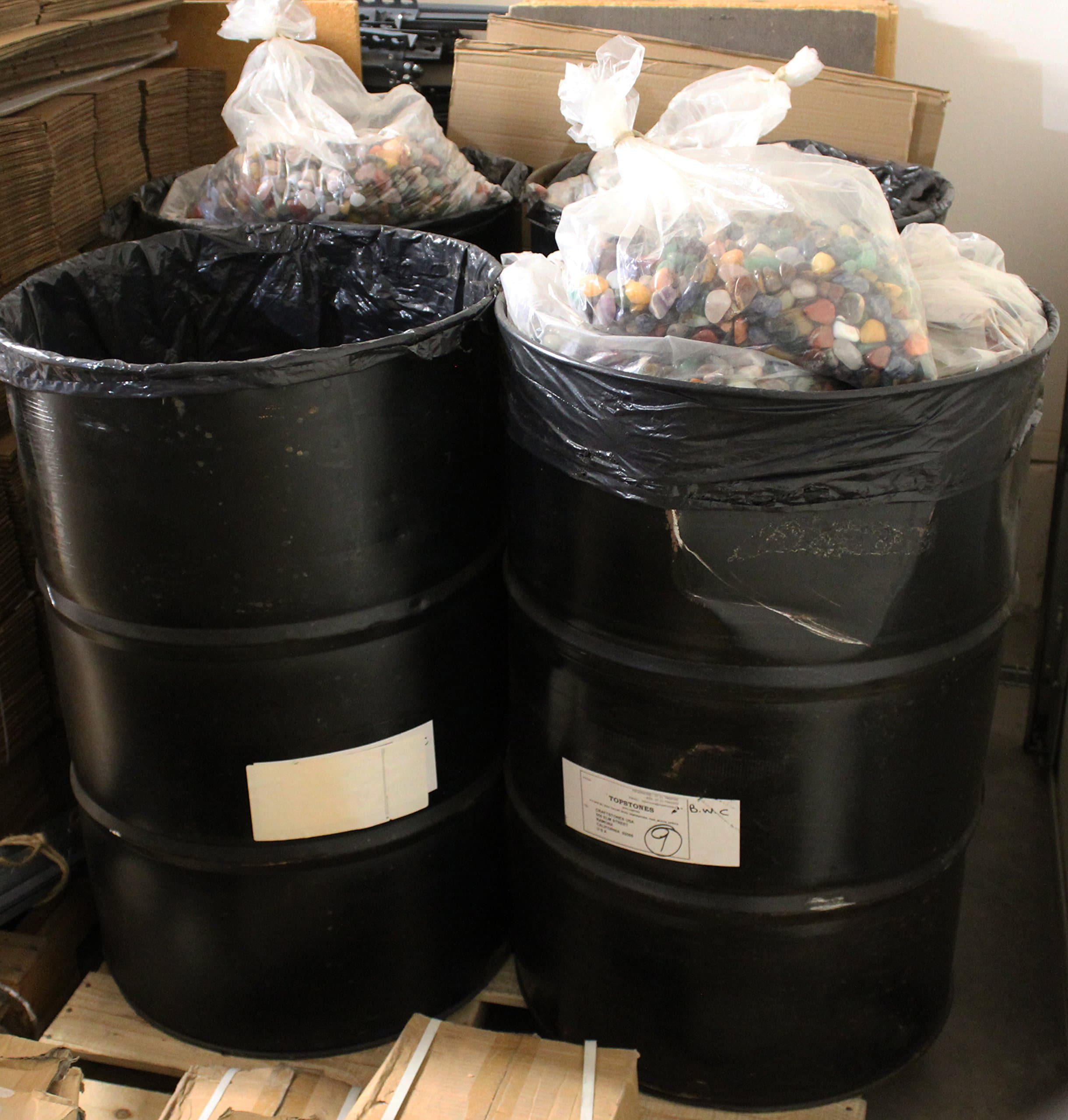 40 Lbs Bulk Mixed Tumbled Stones Wholesale Resell Gemstone Crystal Tumble Mix