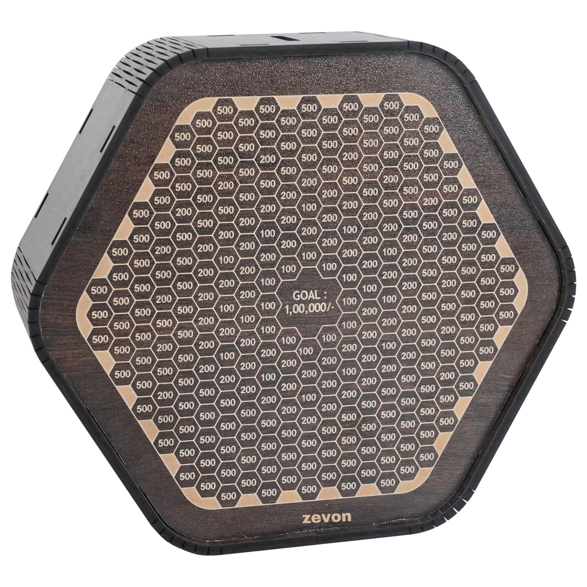 Wooden Piggy Bank for Kids & Adults - Money Saving Box for Adult 100000 - Pigyy Bank Saver, Coin Box with Carved Design, Savings Box, Mini Bank for Children Piggy Bank with Numbers